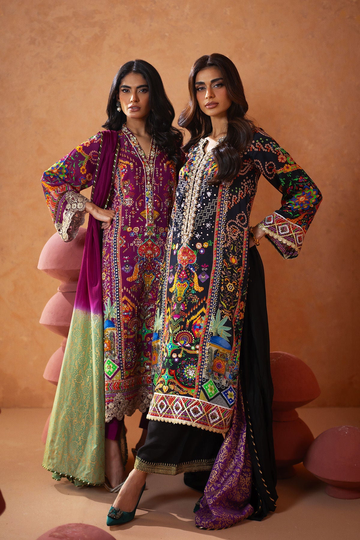 Annus Abrar | Lima Luxe Silk | Ellaya (Shirt and Pants) - House Of Hania