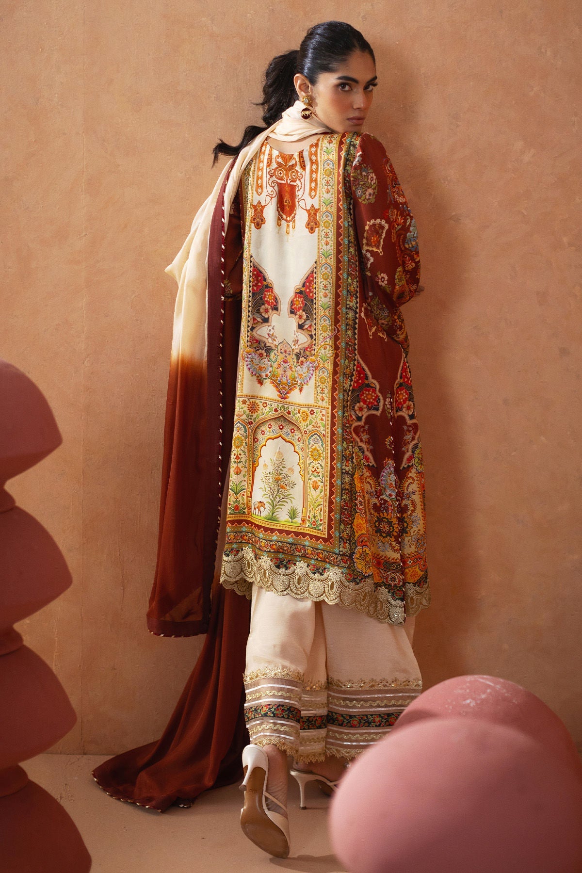 Annus Abrar | Lima Luxe Silk | Kaira (Shirt and Dupatta) - House Of Hania