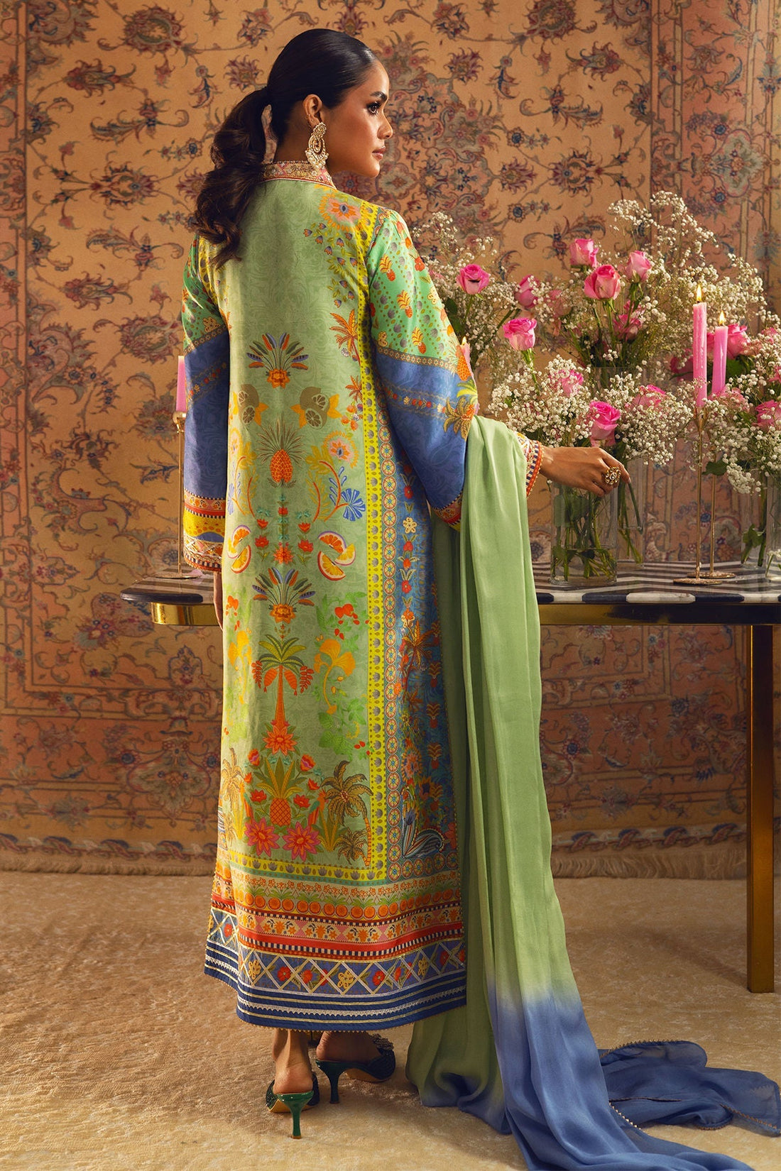 Annus Abrar | Lime Luxe Silk |   Limya - House Of Hania