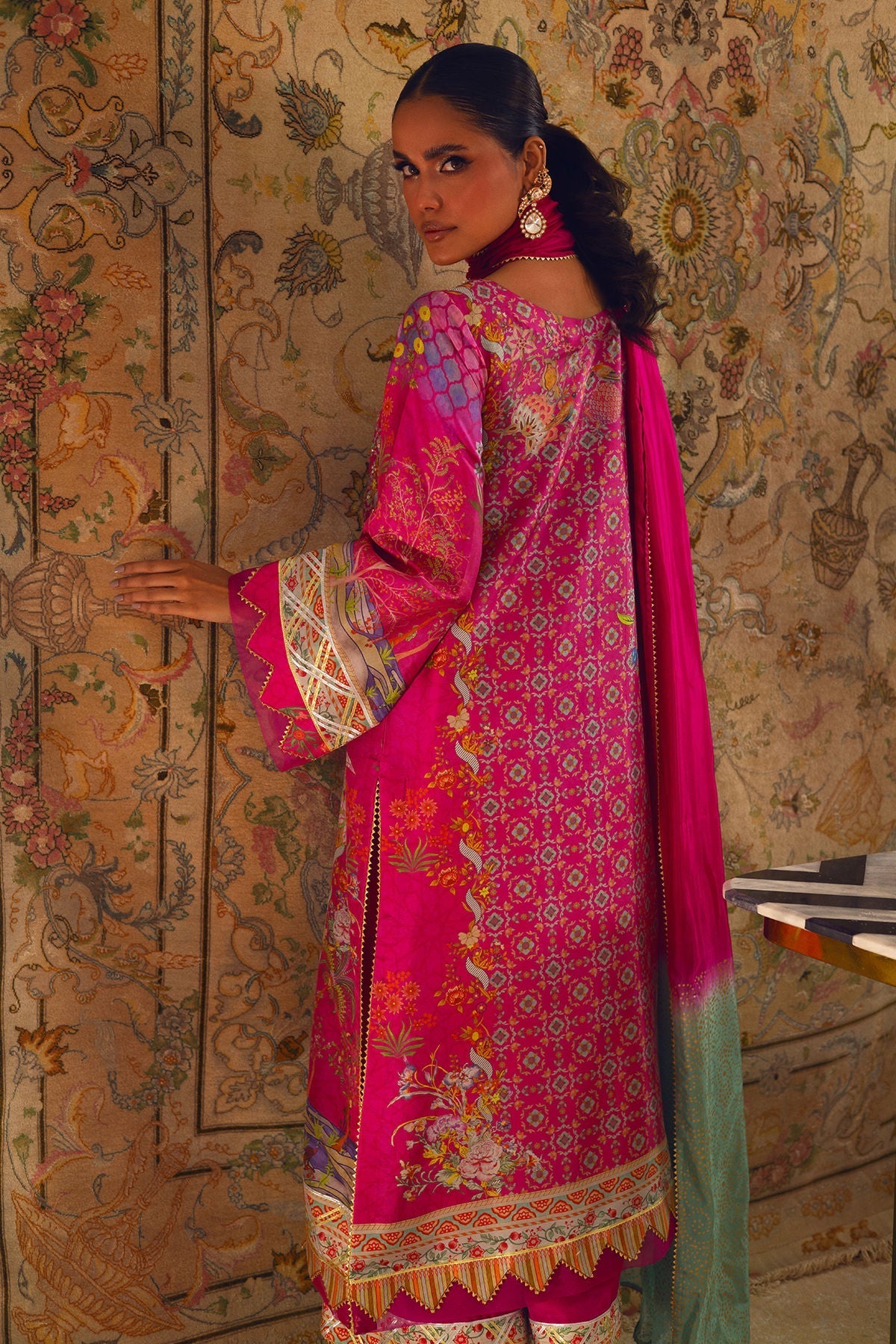 Annus Abrar | Lime Luxe Silk | Misaka - House Of Hania