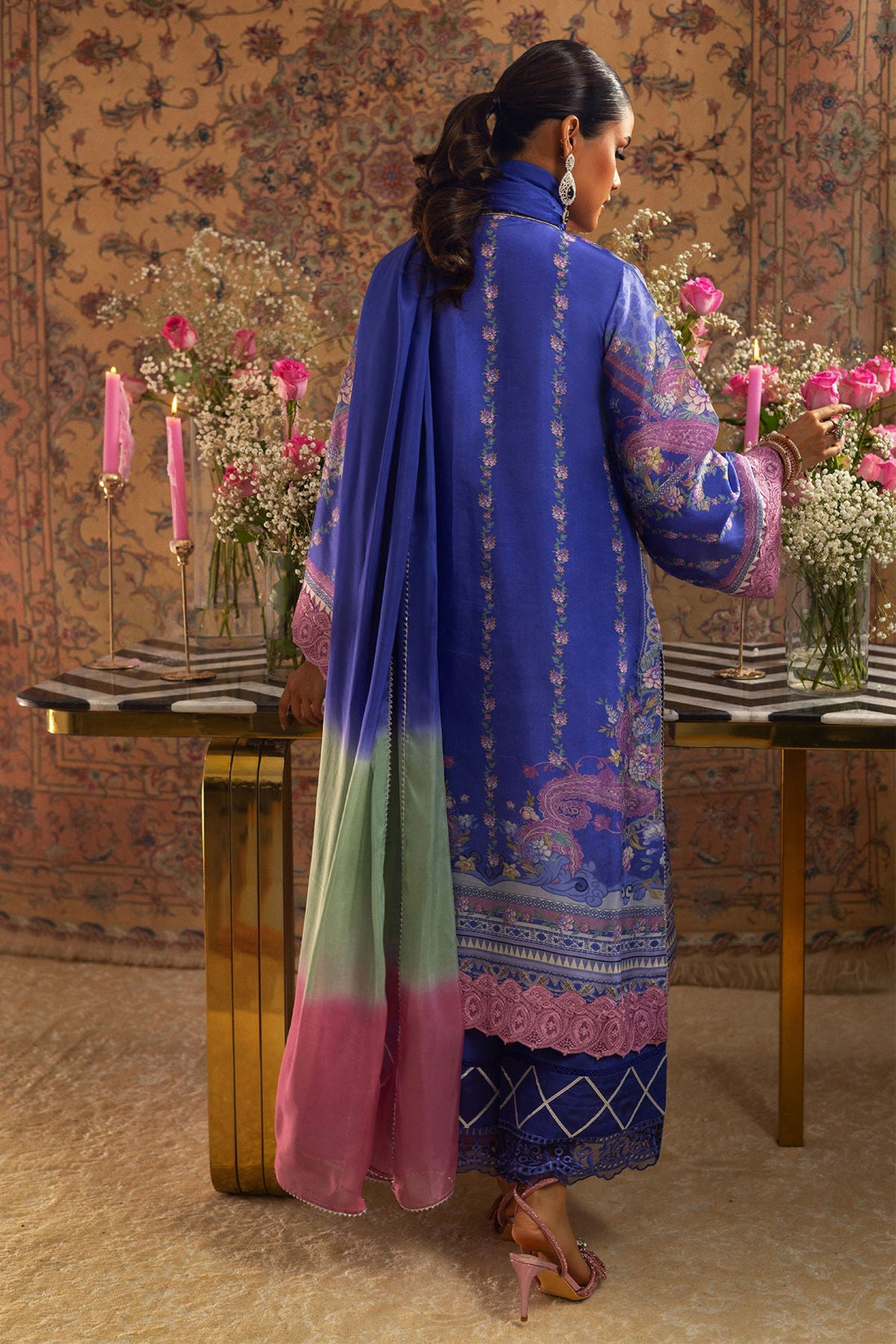 Annus Abrar | Lime Luxe Silk |  Natalya - House Of Hania