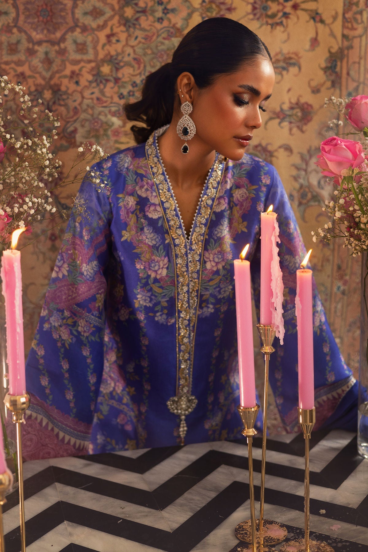 Annus Abrar | Lime Luxe Silk |  Natalya - House Of Hania