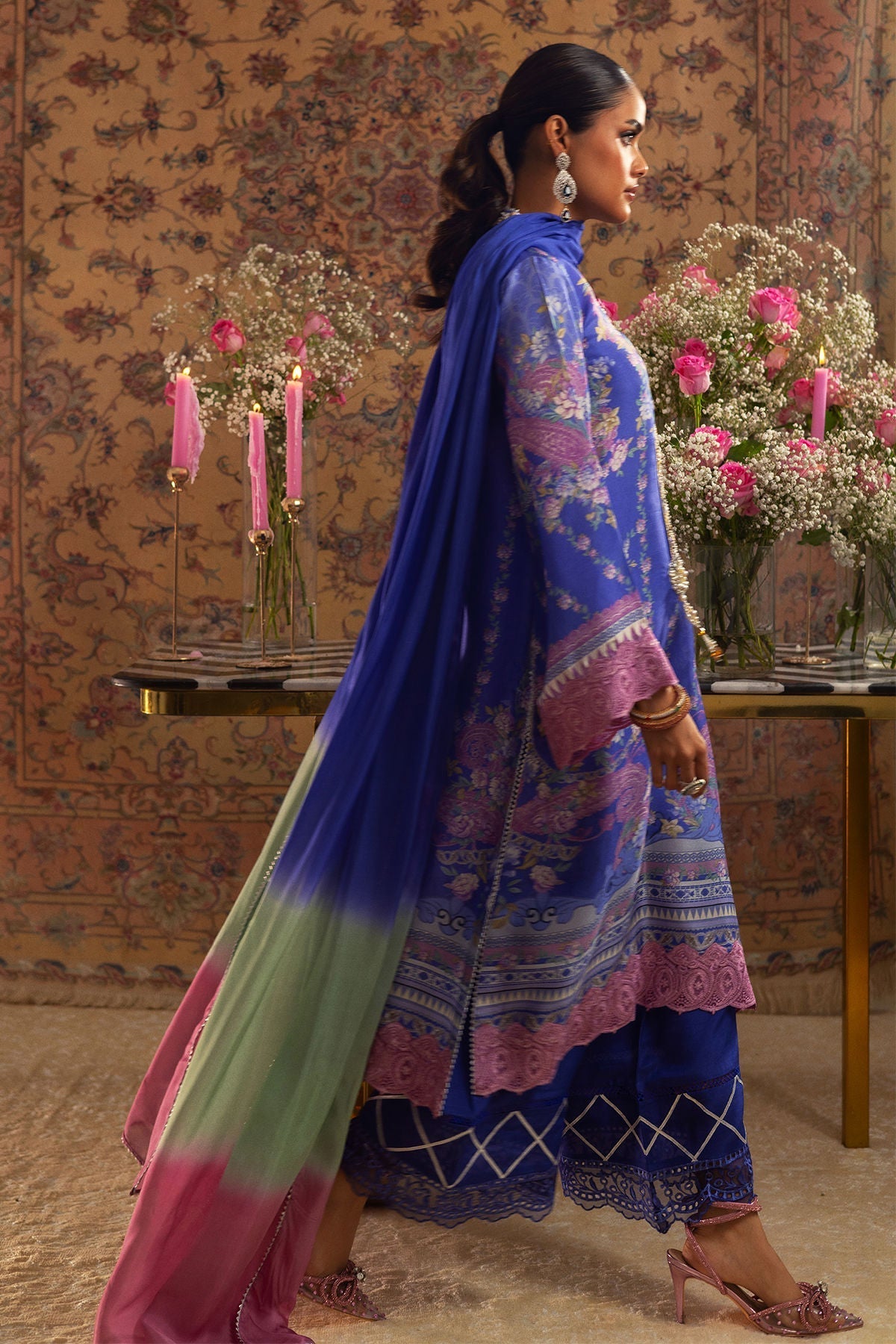 Annus Abrar | Lime Luxe Silk |  Natalya - House Of Hania