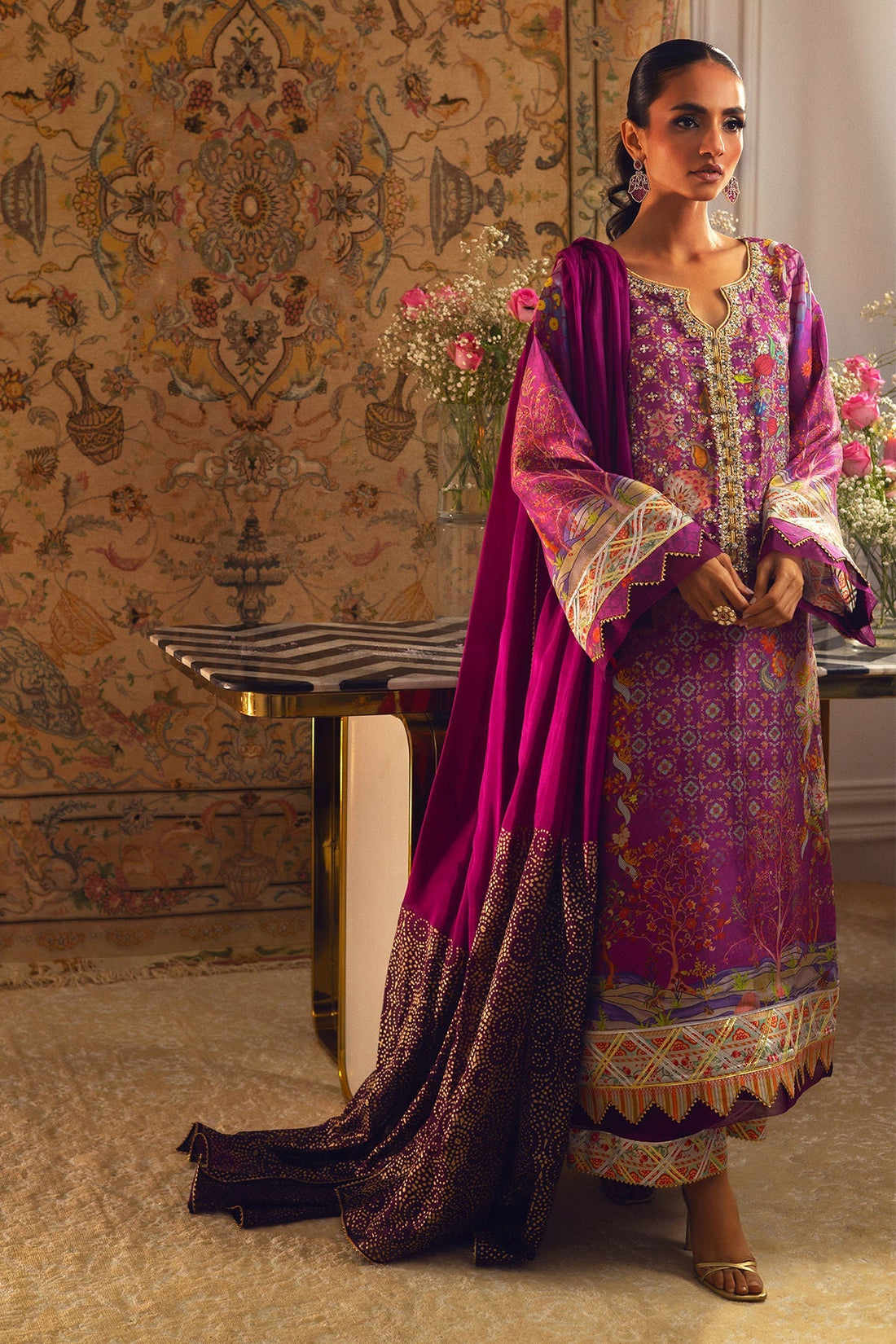 Annus Abrar | Lime Luxe Silk |   Salomi - House Of Hania