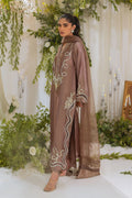 Annus Abrar | Lumi Eid Edit | Amalina Taupe (Shirt and Pants) - House Of Hania