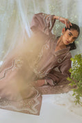 Annus Abrar | Lumi Eid Edit | Amalina Taupe (Shirt and Pants) - House Of Hania
