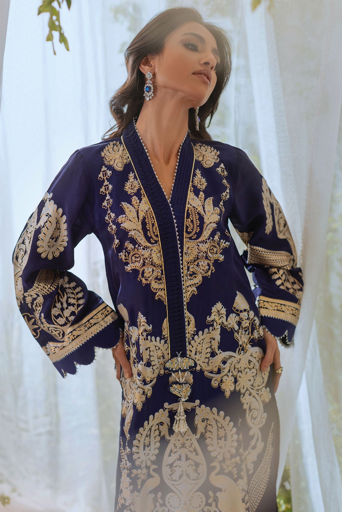Annus Abrar | Lumi Eid Edit | Aneta (Shirt and Pants) - House Of Hania