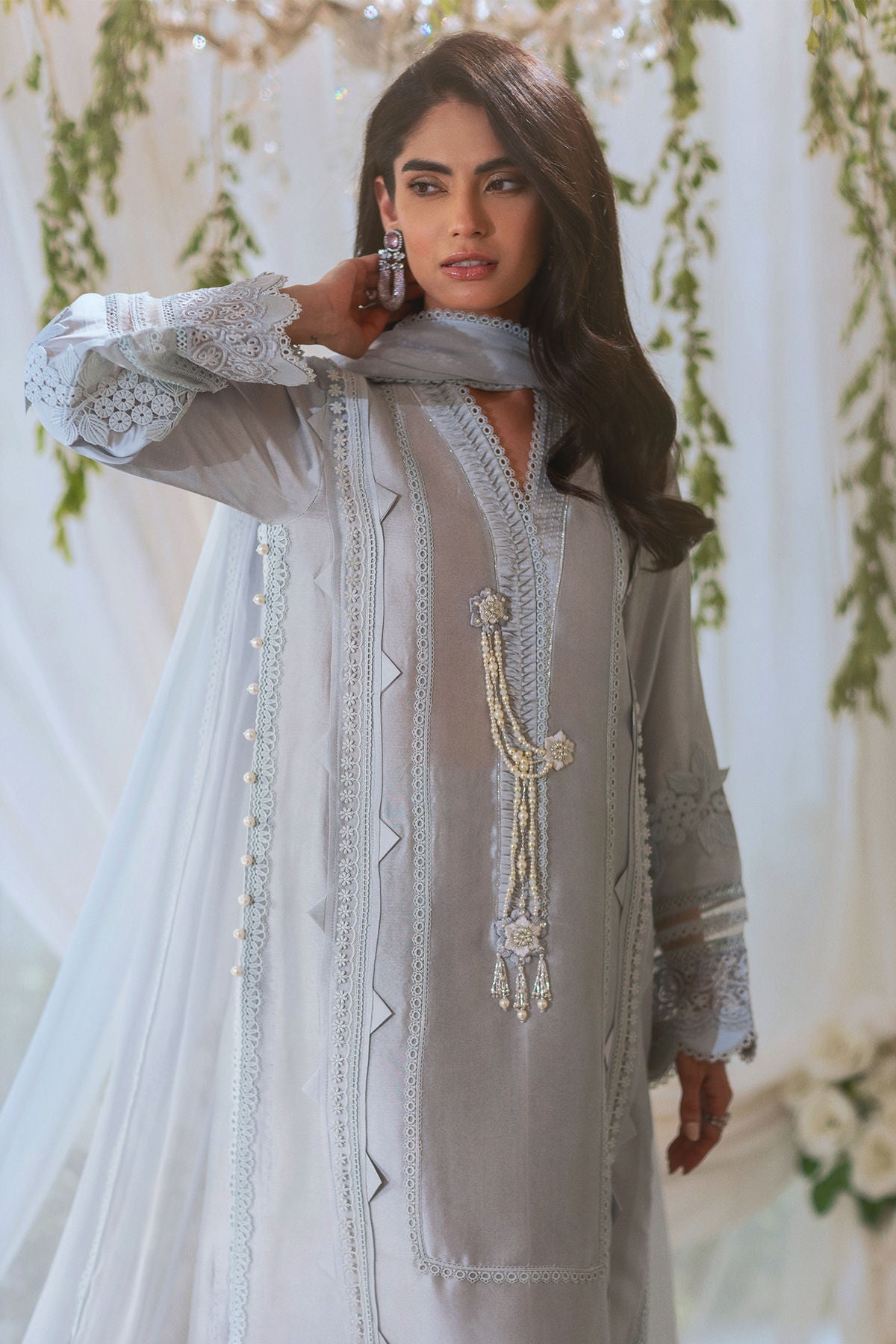 Annus Abrar | Lumi Eid Edit | Anural (Shirt, Pants and Dupatta) - House Of Hania