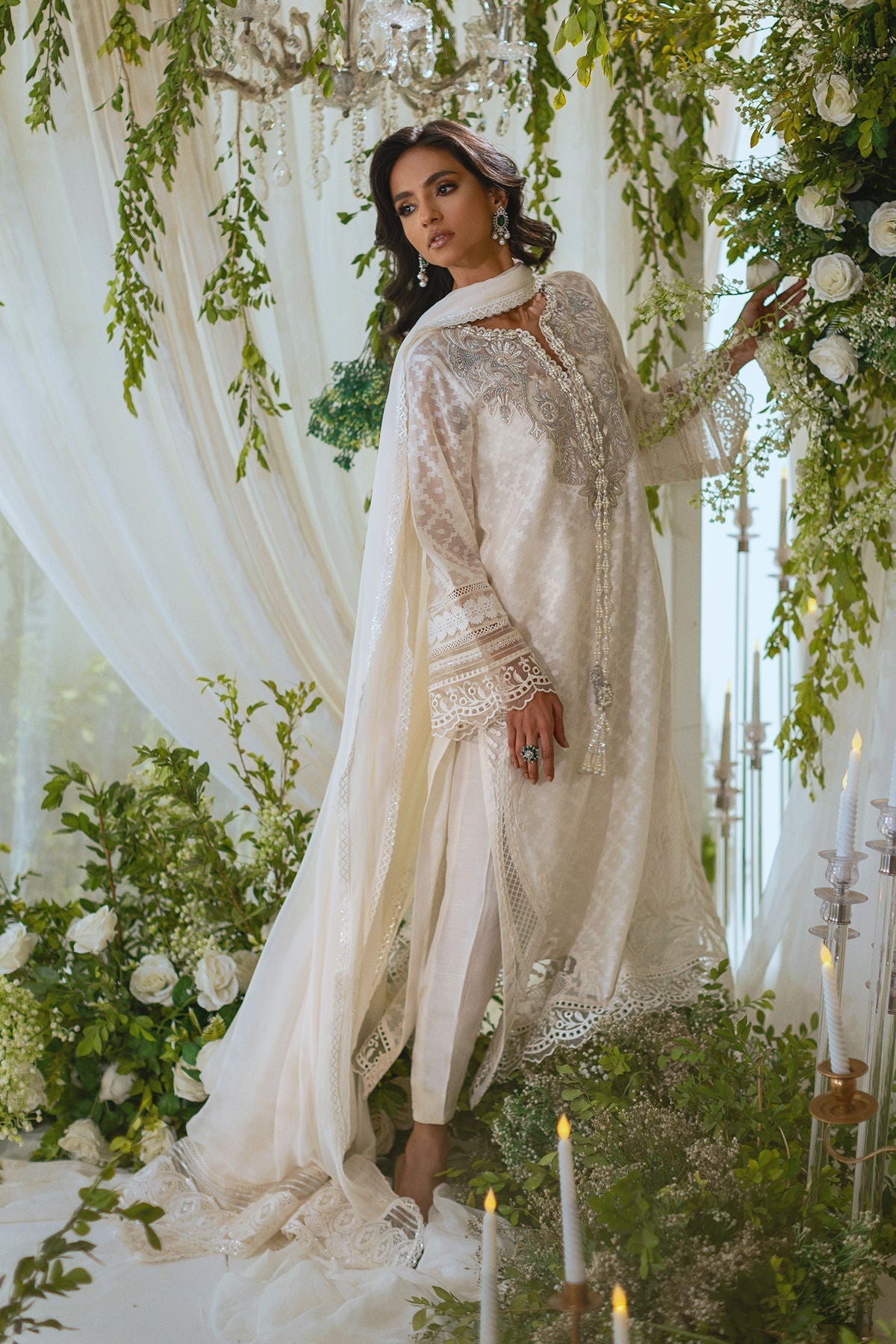 Annus Abrar | Lumi Eid Edit | Aynur (Shirt and Pants) - House Of Hania