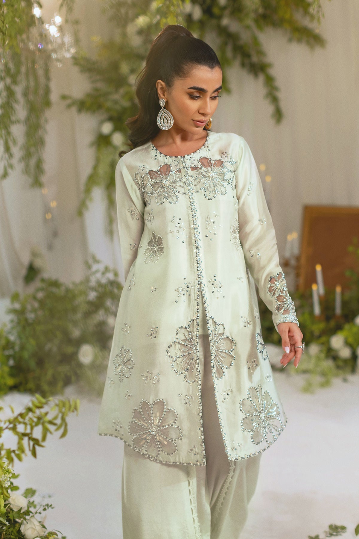 Annus Abrar | Lumi Eid Edit | Cara (Shirt and Pants) - House Of Hania