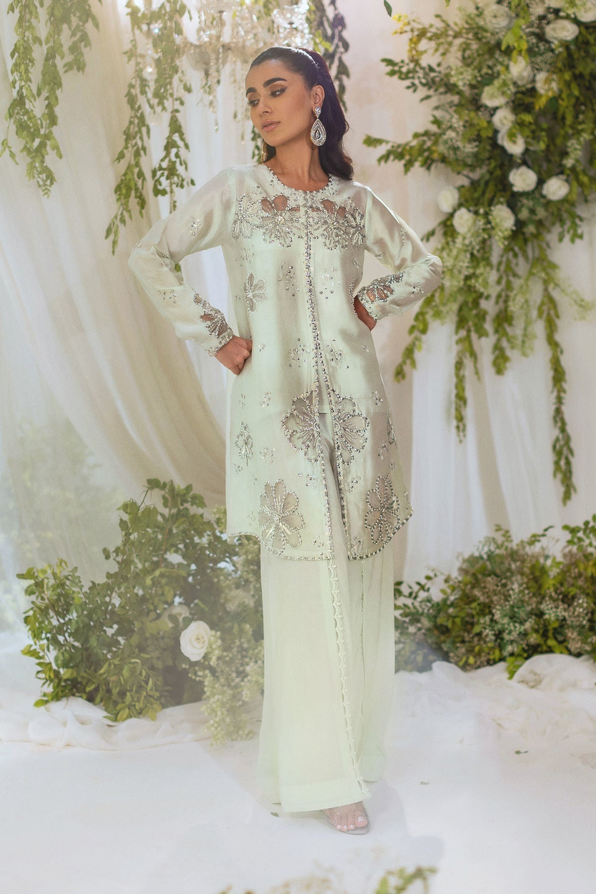 Annus Abrar | Lumi Eid Edit | Cara (Shirt and Pants) - House Of Hania