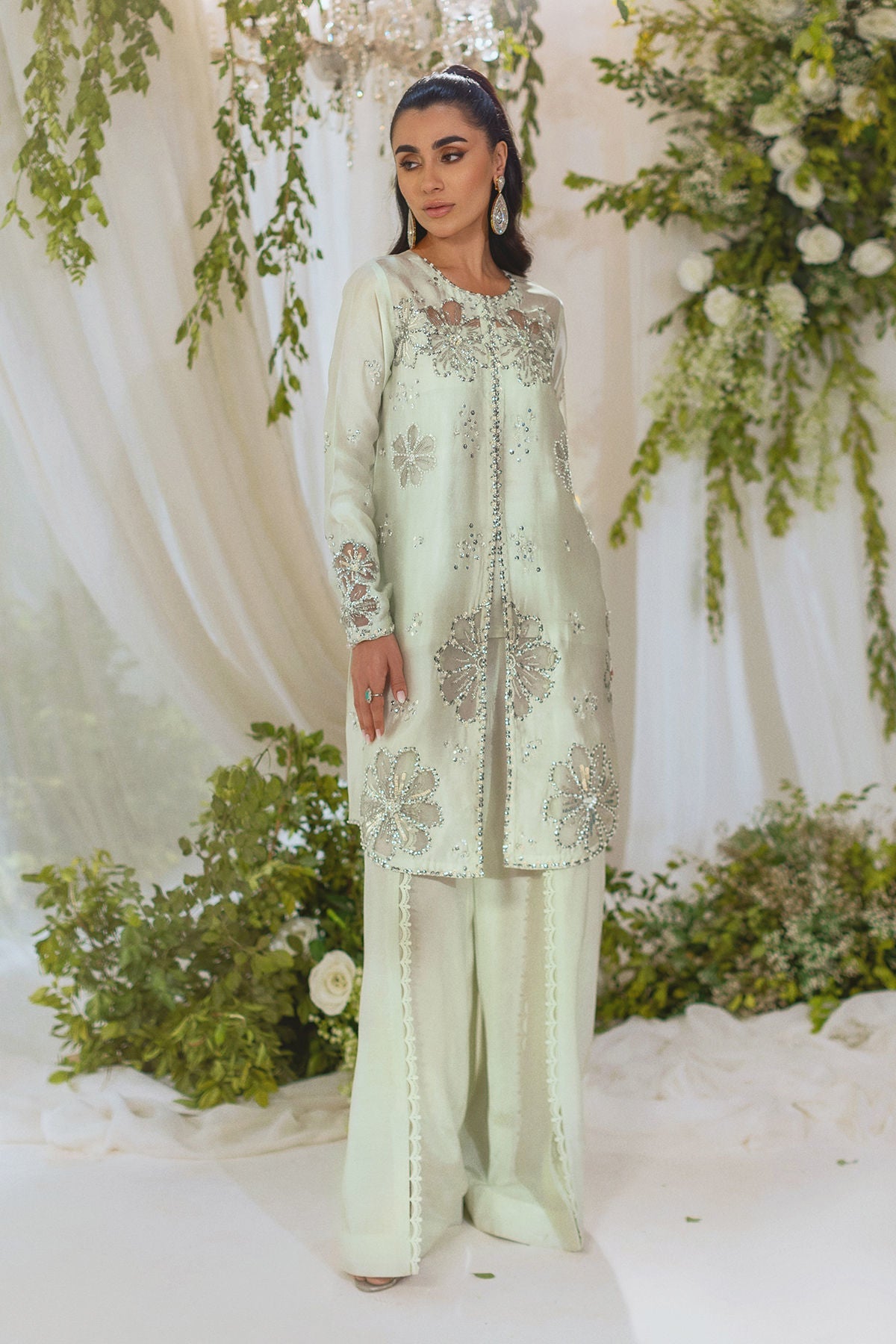 Annus Abrar | Lumi Eid Edit | Cara (Shirt and Pants) - House Of Hania