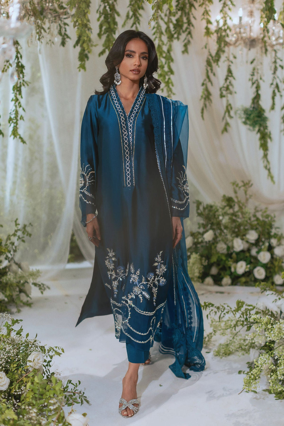 Annus Abrar | Lumi Eid Edit | Huraya (Shirt and Pants) - House Of Hania