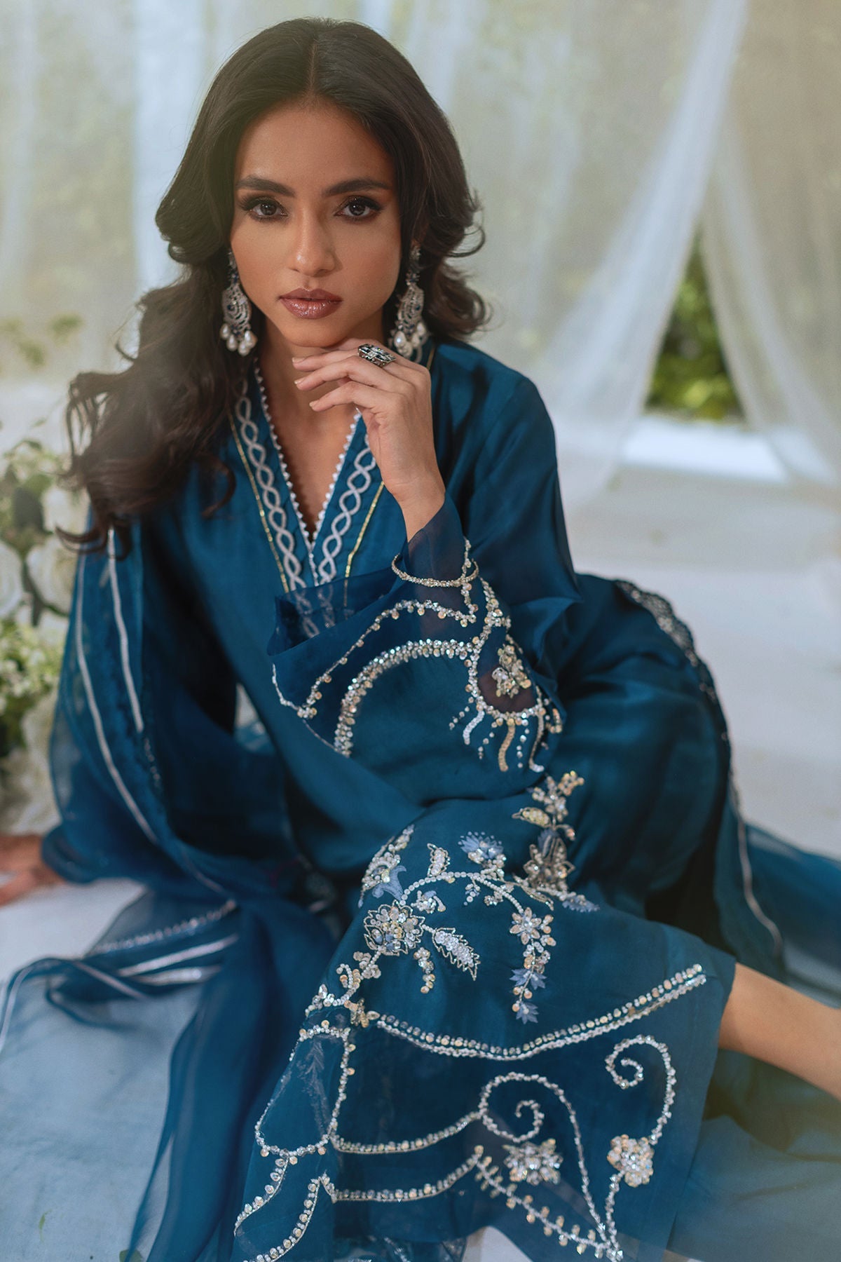Annus Abrar | Lumi Eid Edit | Huraya (Shirt and Pants) - House Of Hania
