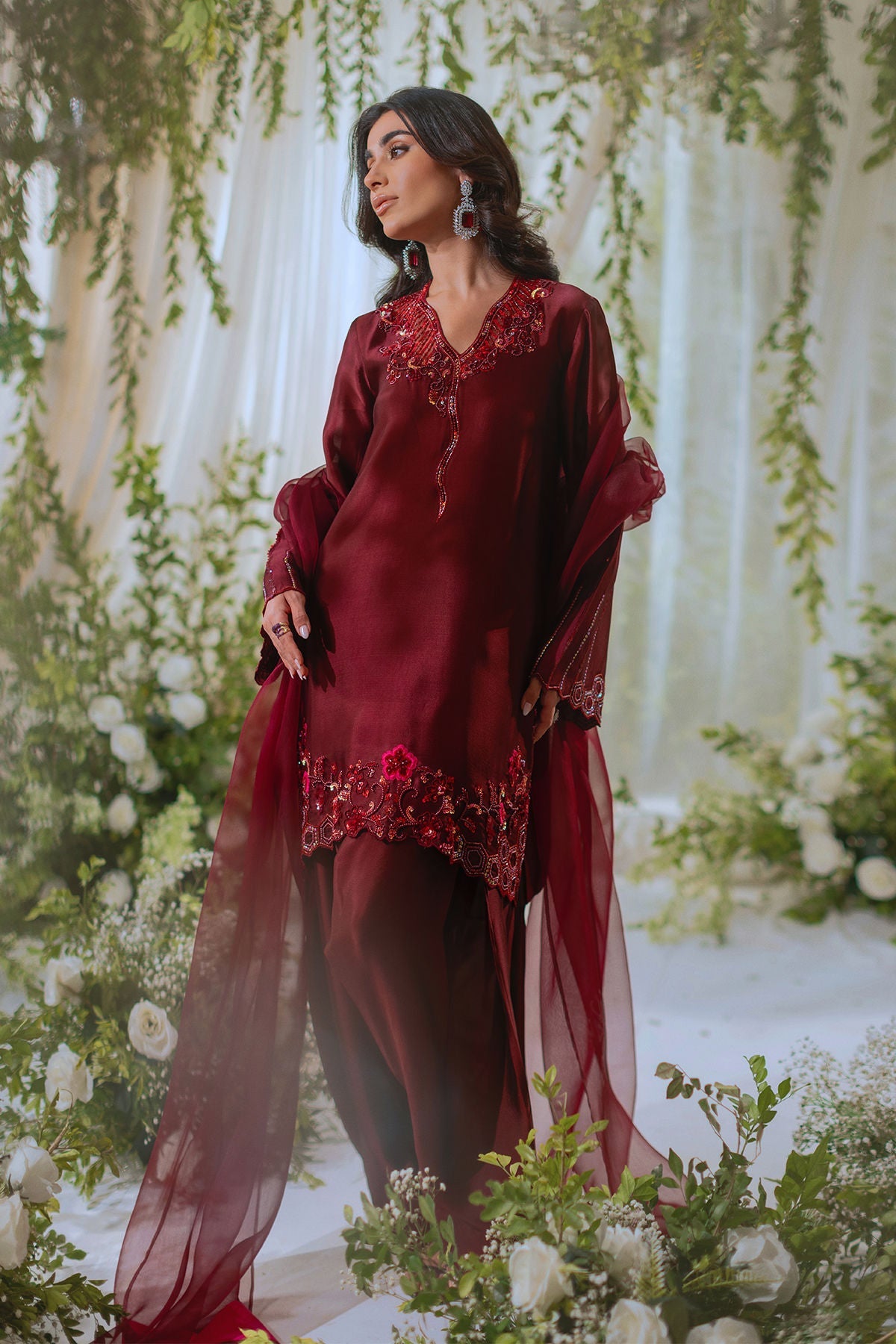 Annus Abrar | Lumi Eid Edit | Inara (Shirt and Pants) - House Of Hania