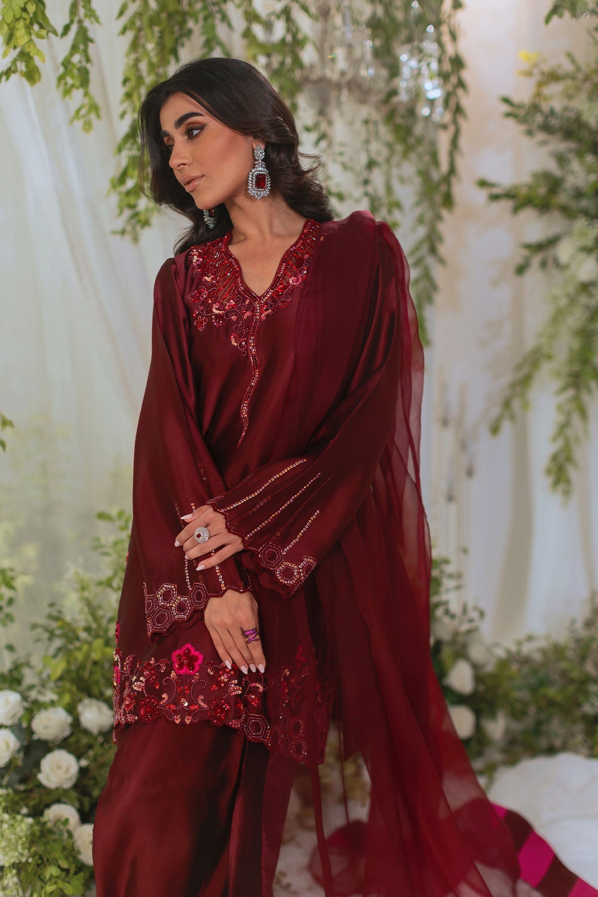Annus Abrar | Lumi Eid Edit | Inara (Shirt and Pants) - House Of Hania