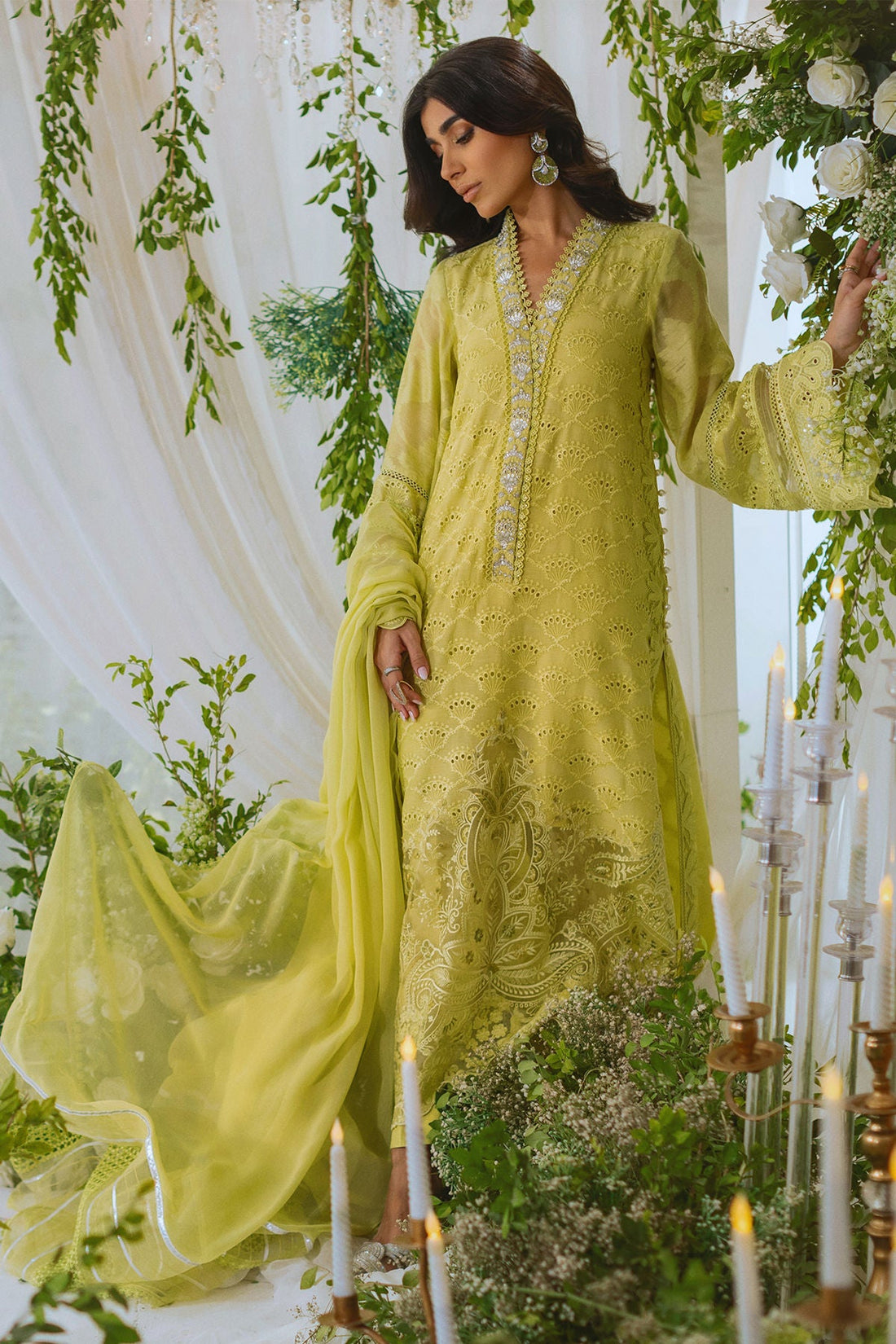 Annus Abrar | Lumi Eid Edit | Johana (Shirt and Pants) - House Of Hania