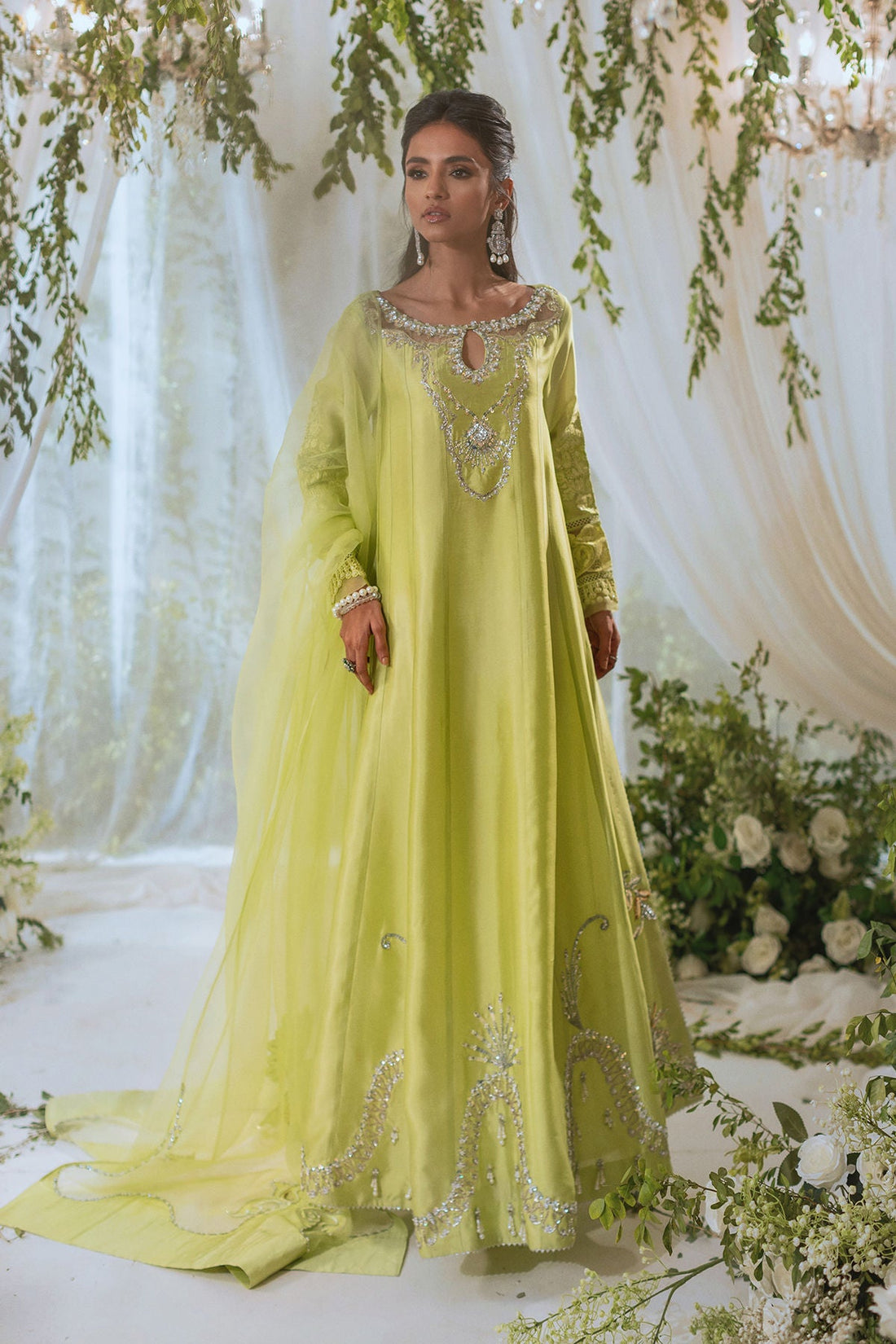 Annus Abrar | Lumi Eid Edit | Maysaa (Kalidaar and Pants) - House Of Hania