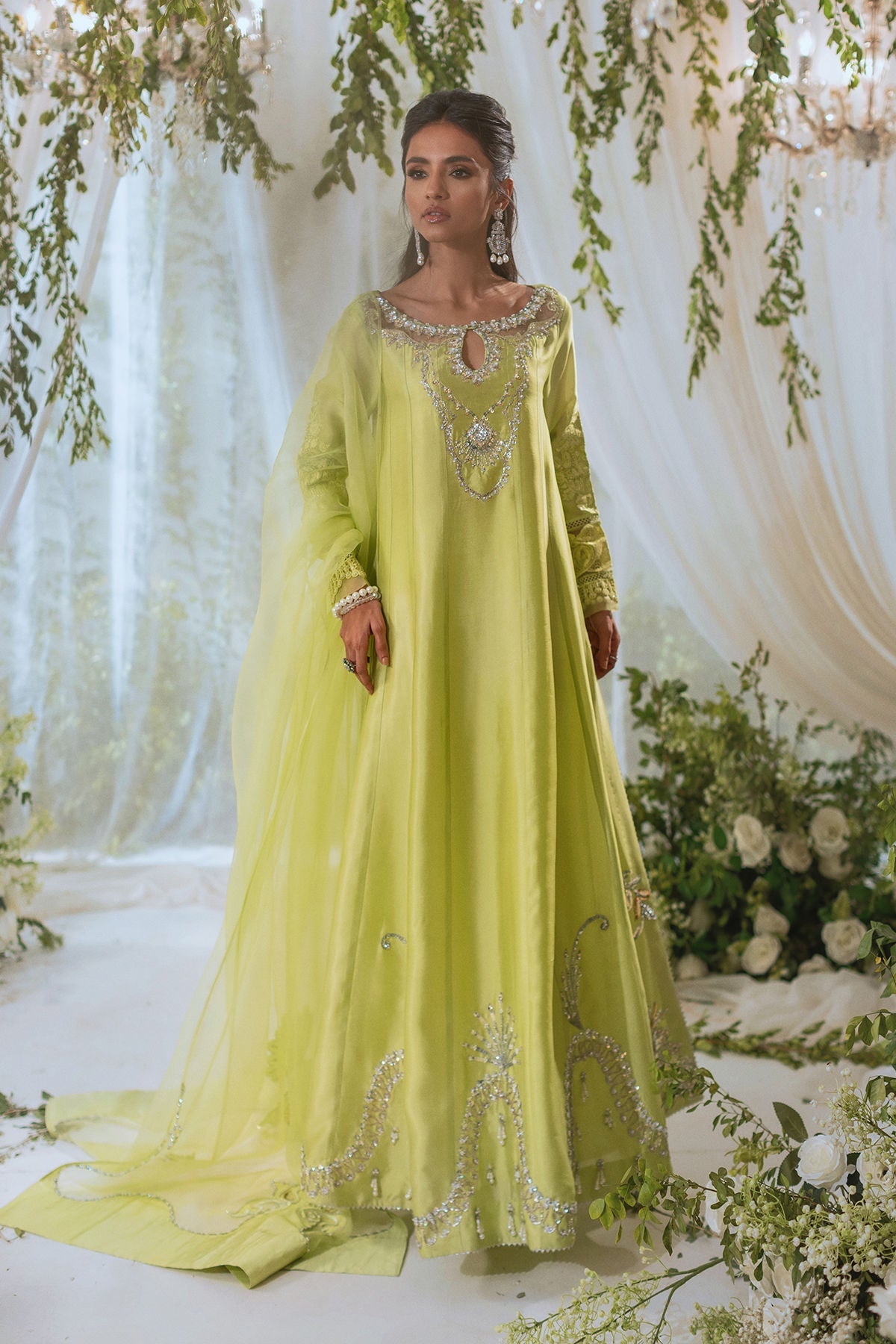 Annus Abrar | Lumi Eid Edit | Maysaa (Kalidaar and Pants) - House Of Hania