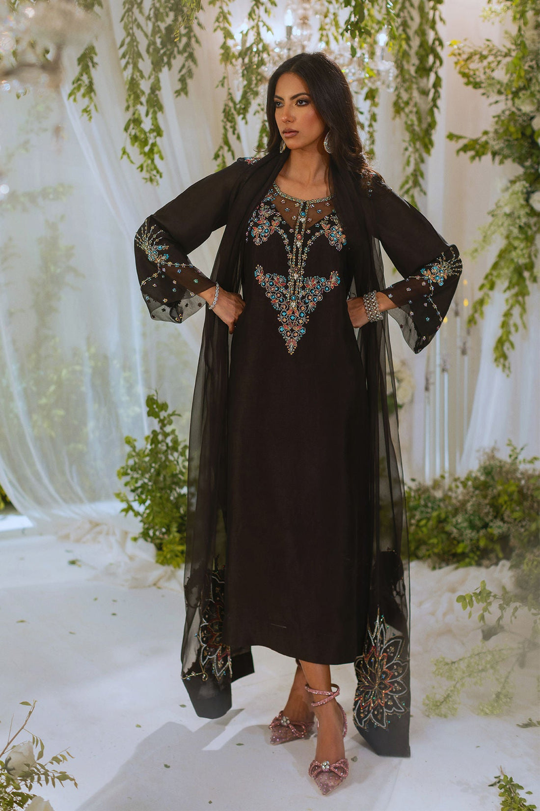 Annus Abrar | Lumi Eid Edit | Neda (Shirt and Pants) - House Of Hania