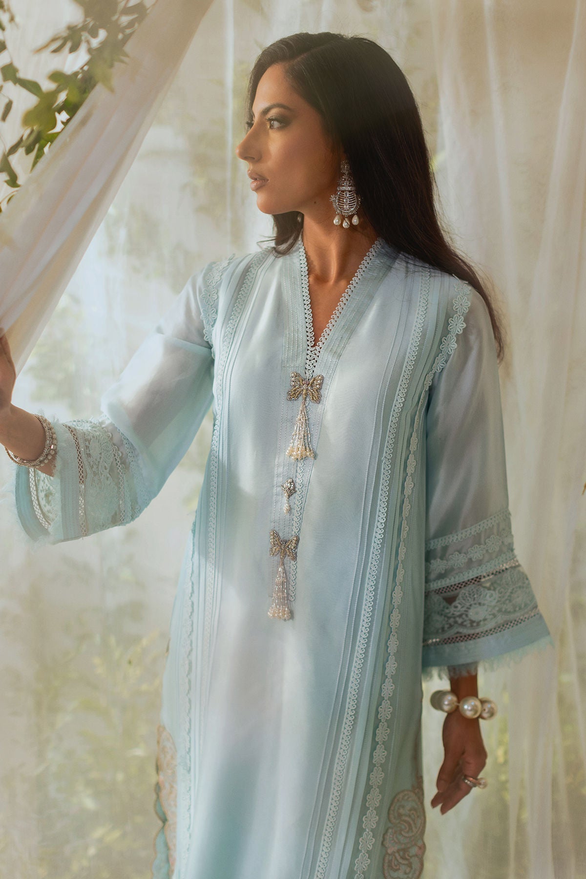 Annus Abrar | Lumi Eid Edit | Sabreen (Shirt and Pants) - House Of Hania
