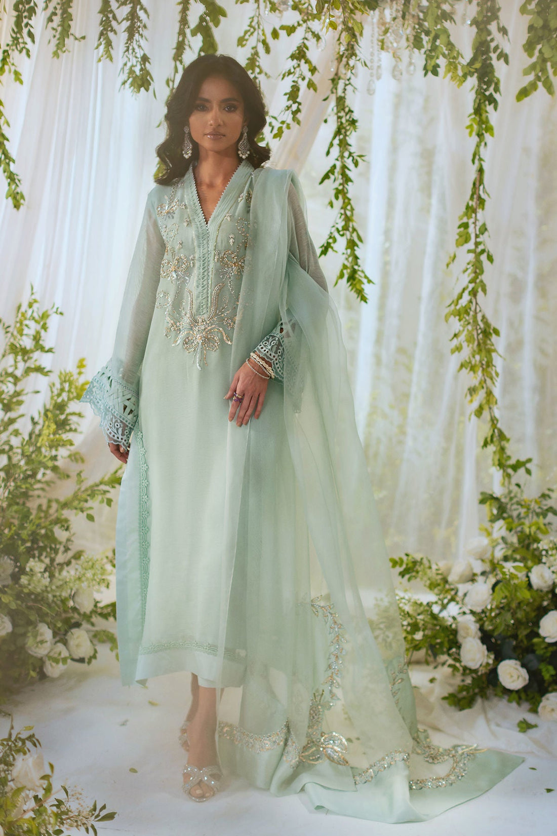 Annus Abrar | Lumi Eid Edit| Safa (Shirt and Pants) - House Of Hania