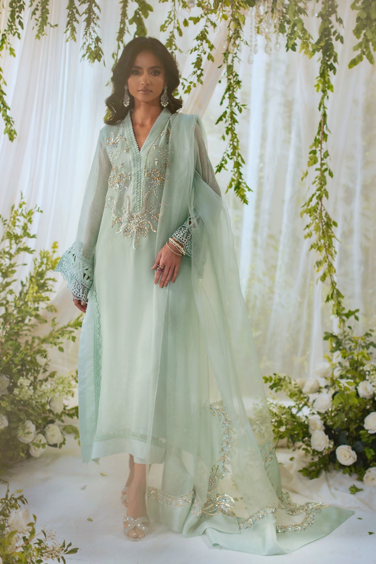 Annus Abrar | Lumi Eid Edit| Safa (Shirt and Pants) - House Of Hania