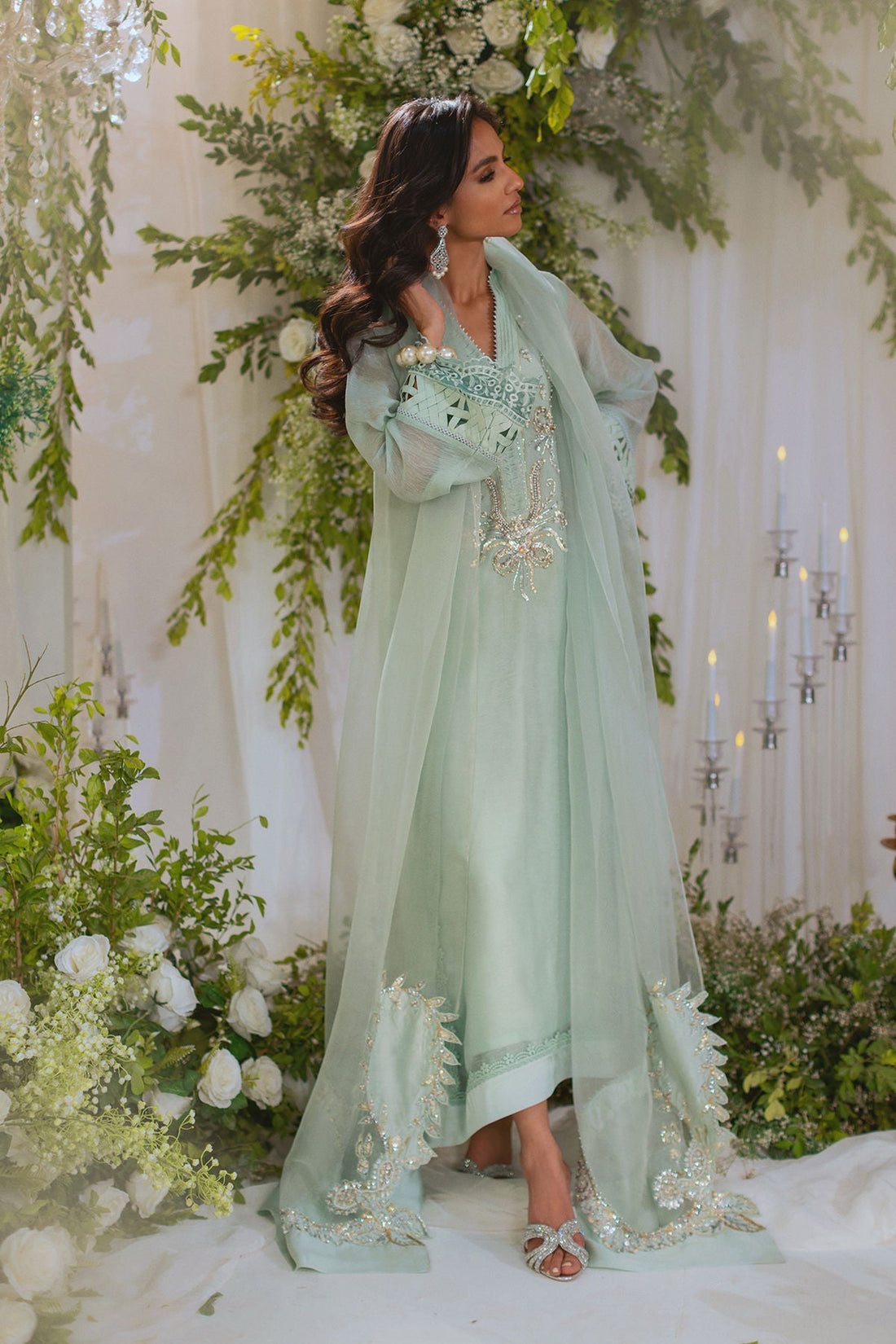 Annus Abrar | Lumi Eid Edit| Safa (Shirt and Pants) - House Of Hania