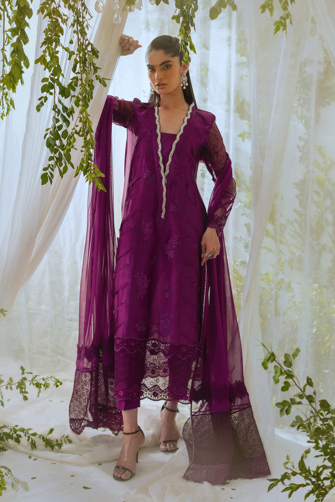 Annus Abrar | Lumi Eid Edit | Thamina (Shirt and Pants) - House Of Hania