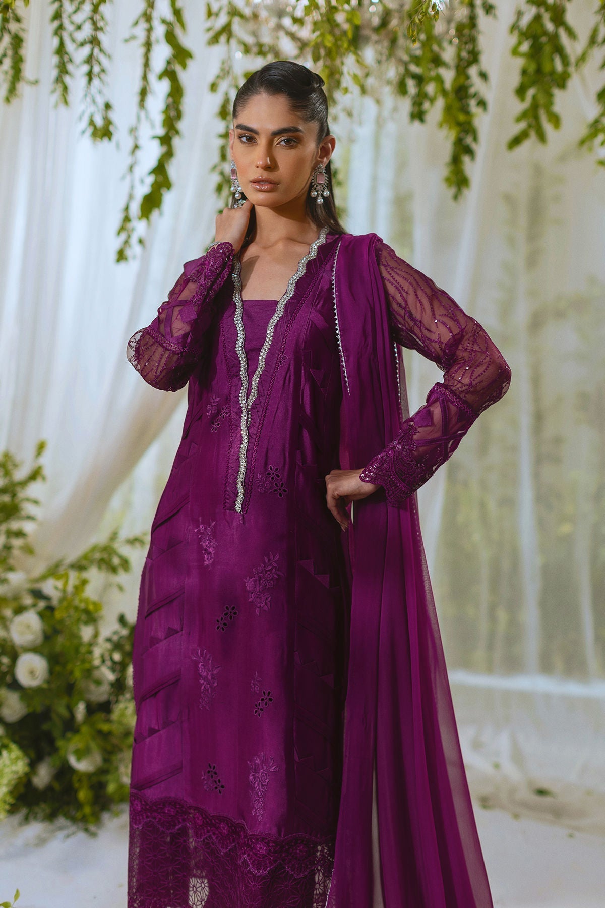 Annus Abrar | Lumi Eid Edit | Thamina (Shirt and Pants) - House Of Hania