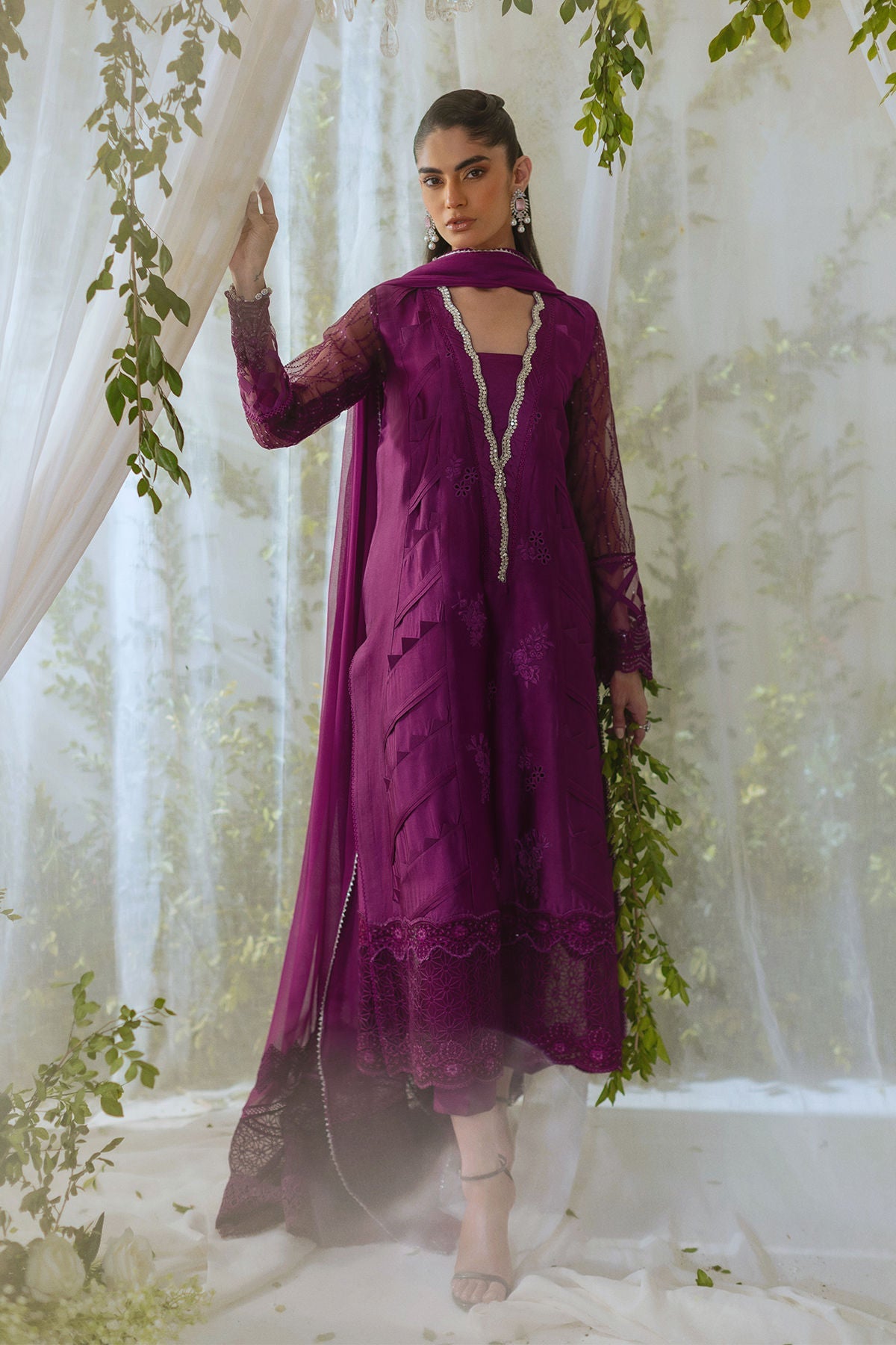 Annus Abrar | Lumi Eid Edit | Thamina (Shirt and Pants) - House Of Hania