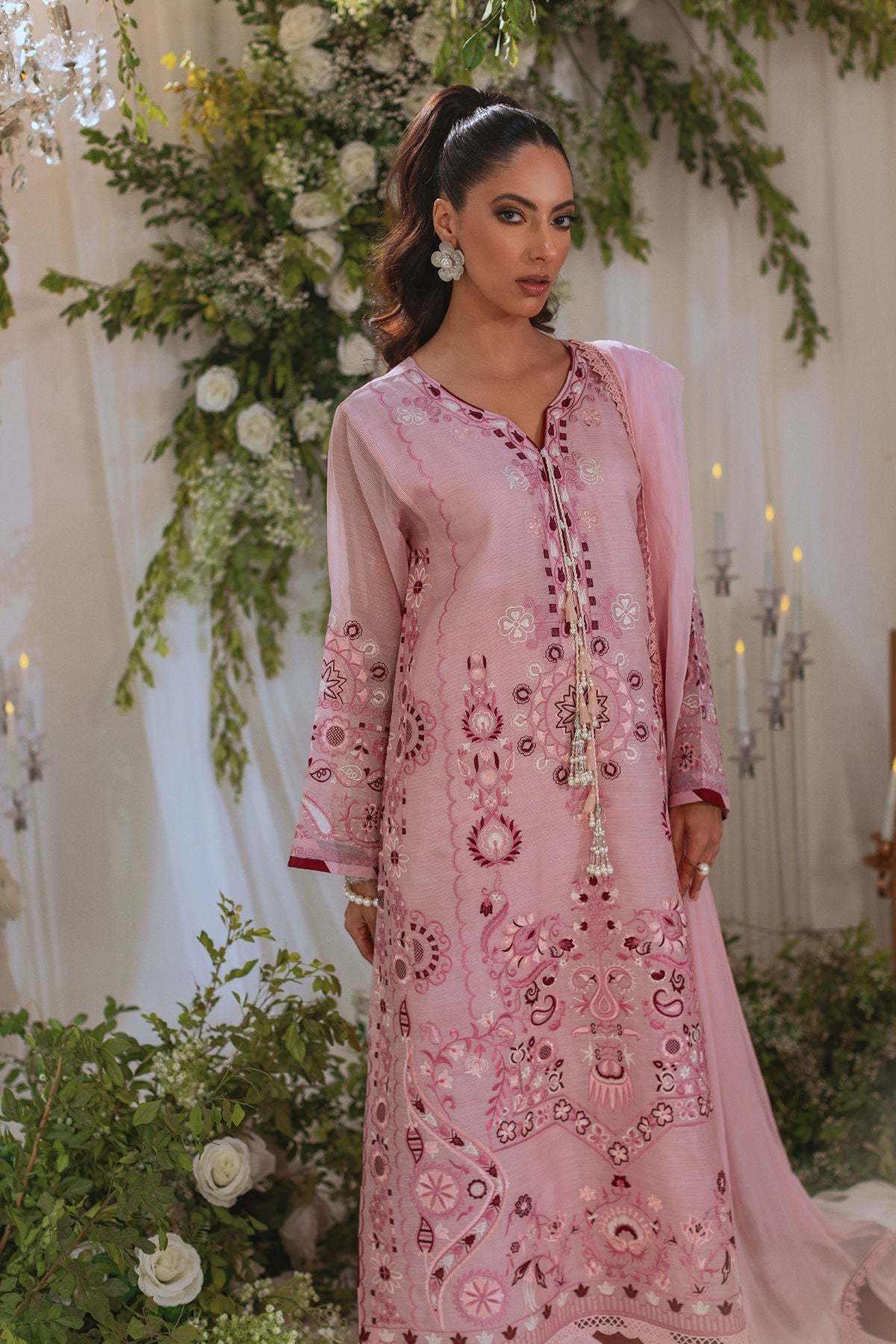 Annus Abrar | Lumi Eid Edit | Zimal (Shirt and Pants) - House Of Hania