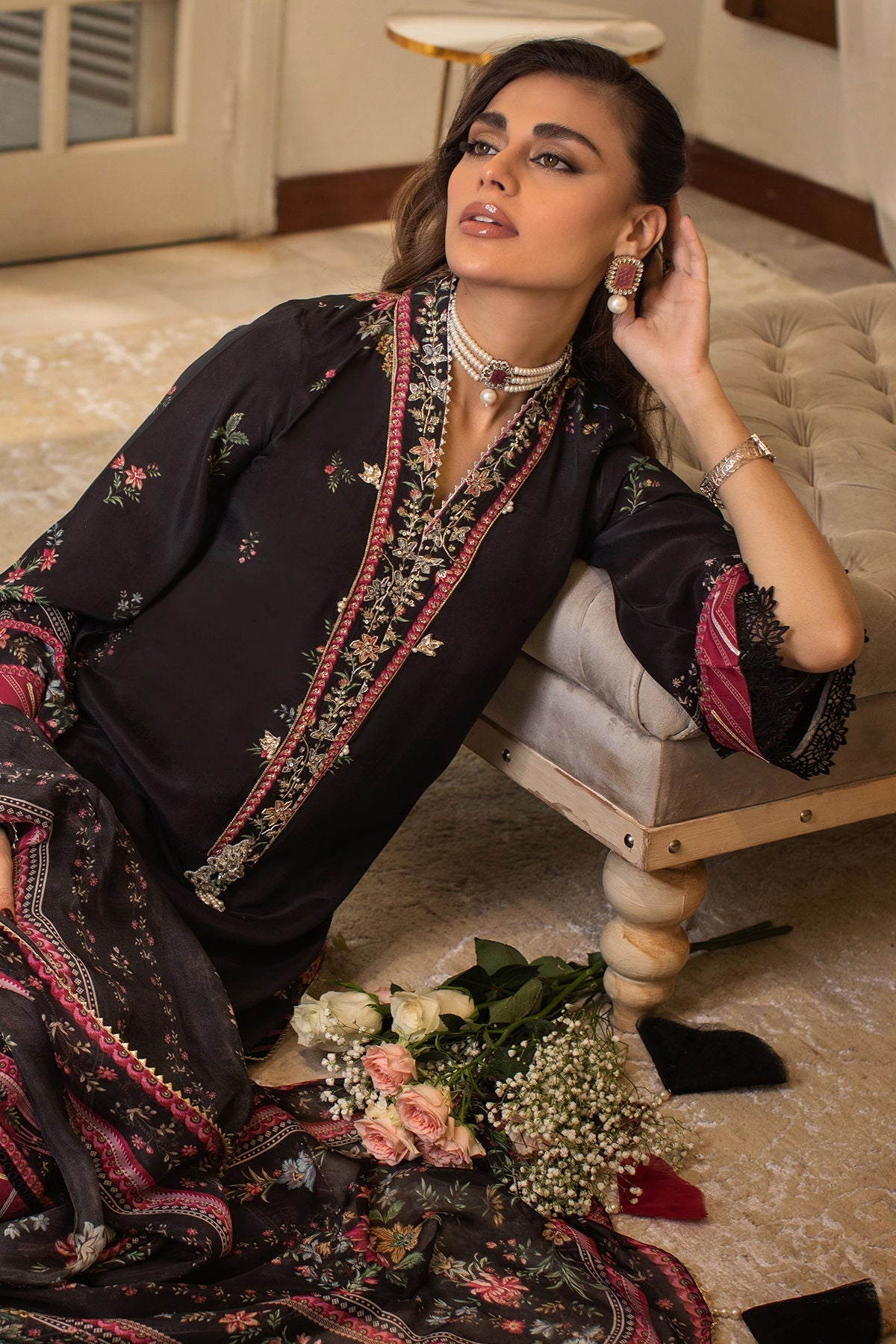 Annus Abrar | Luxe Silk Pret | ELISA - House Of Hania
