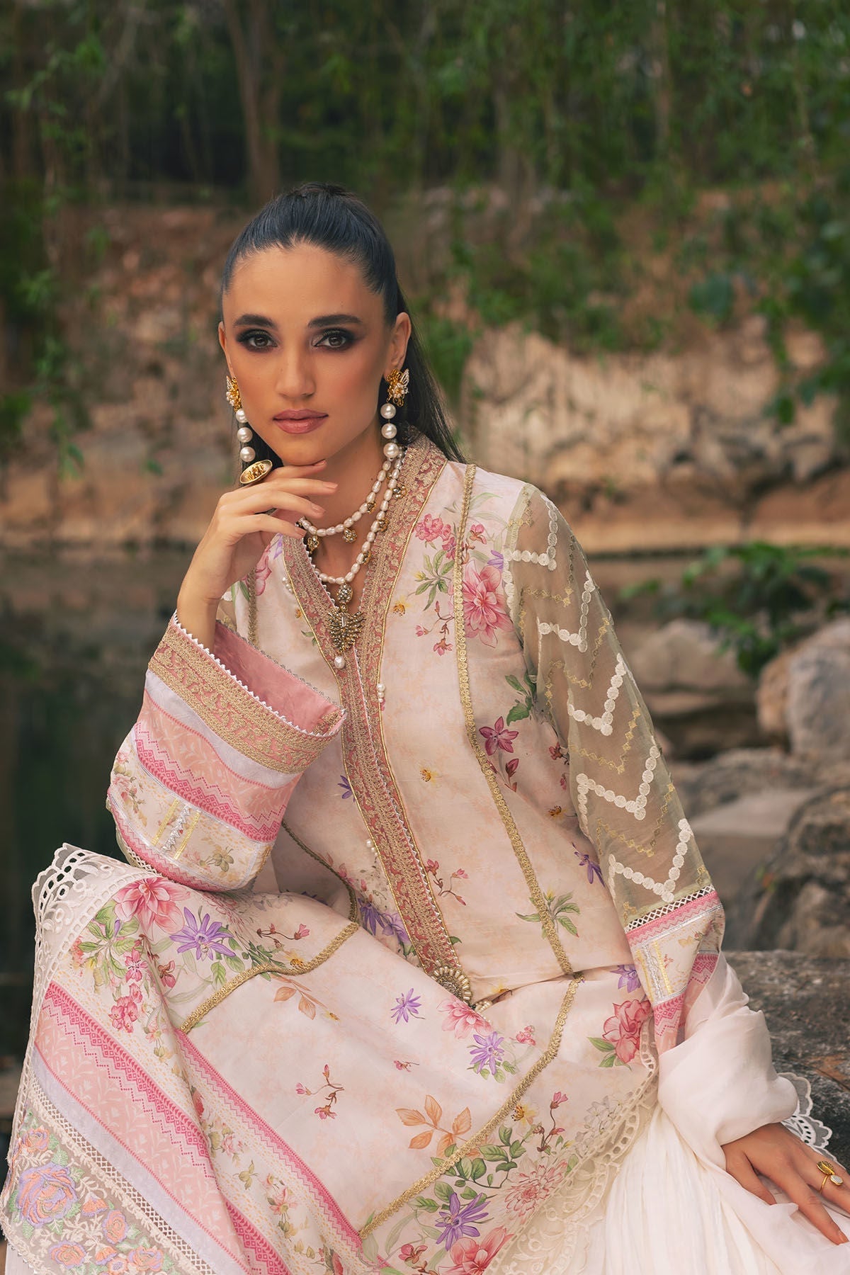 Annus Abrar | Luxe Silk Pret | HALEH - House Of Hania