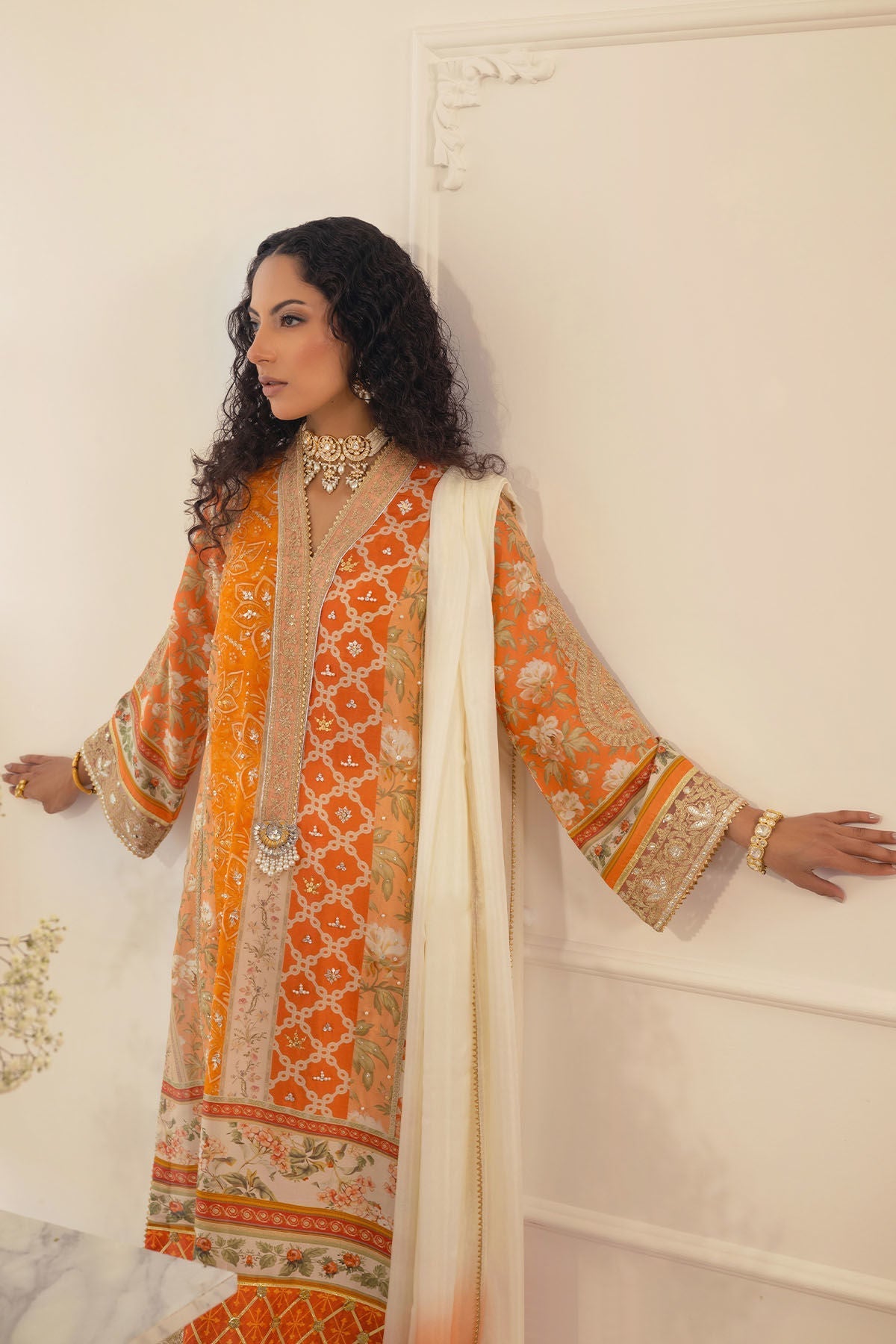 Annus Abrar | Luxe Silk Pret | LAMYA - SHIRT AND DUPATTA - House Of Hania