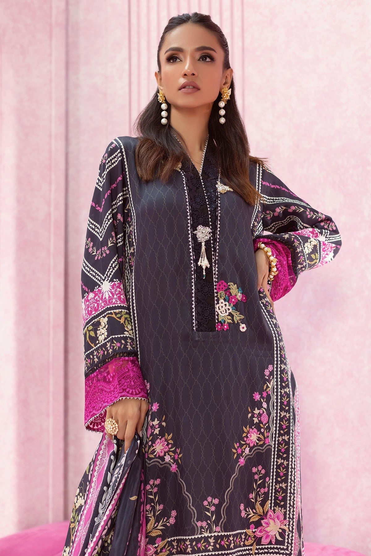 Annus Abrar | Luxe Silk Pret | MARIE - House Of Hania