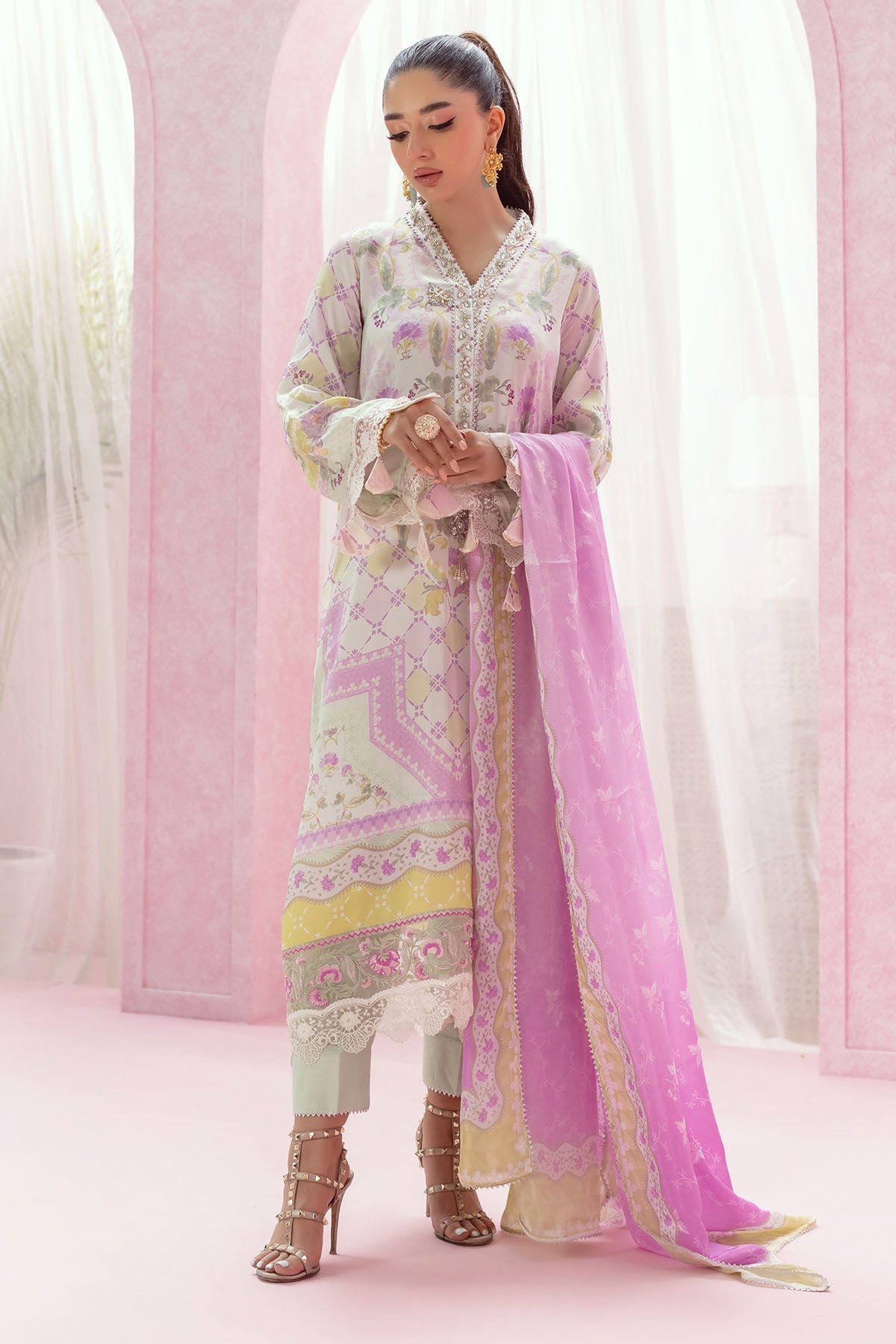 Annus Abrar | Luxe Silk Pret | REINE - House Of Hania