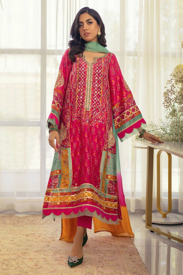 Annus Abrar | Luxe Silk Pret | RENYA-SHIRT AND DUPATTA - House Of Hania
