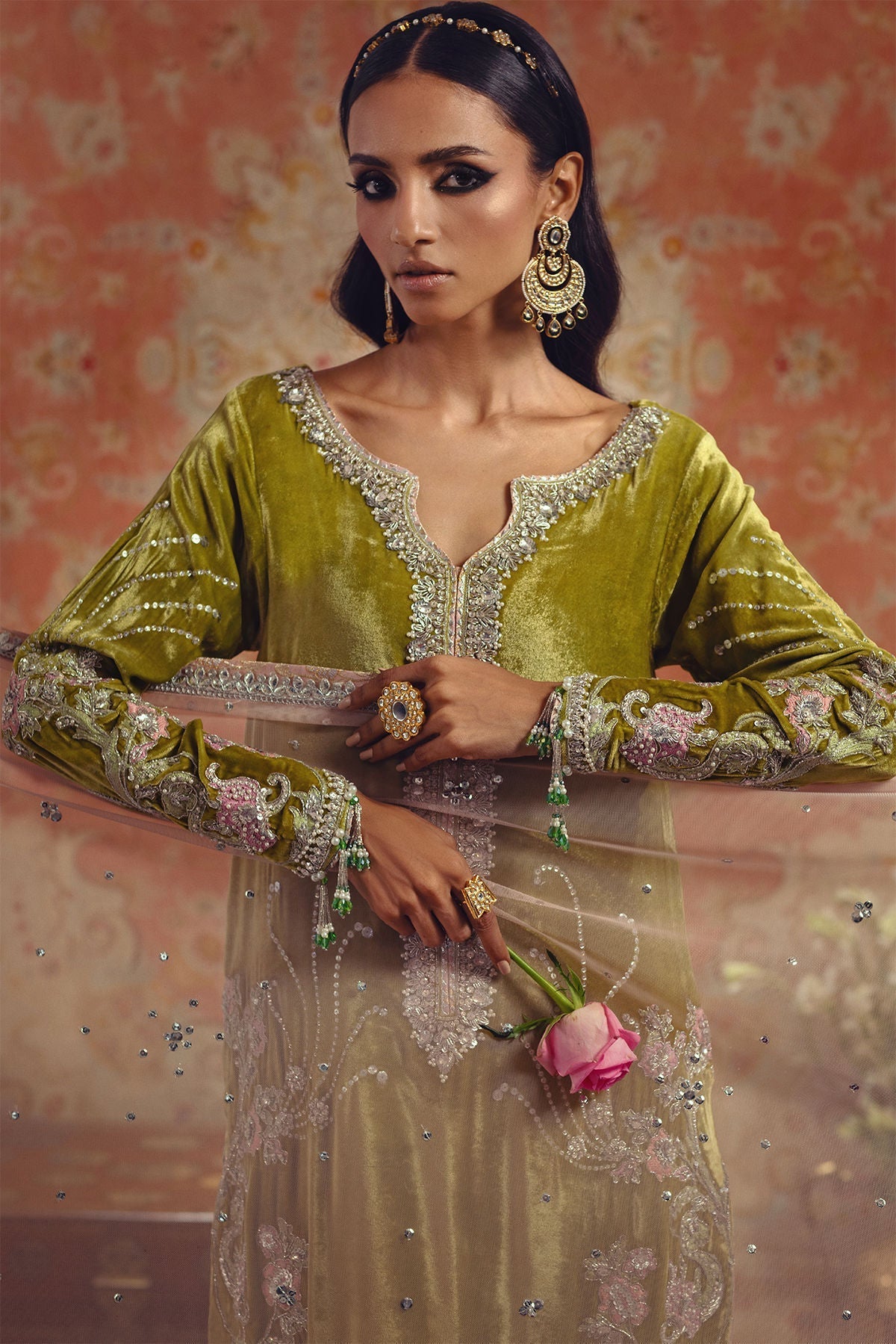 Annus Abrar | Mirha Winter Velour | Aya - House Of Hania