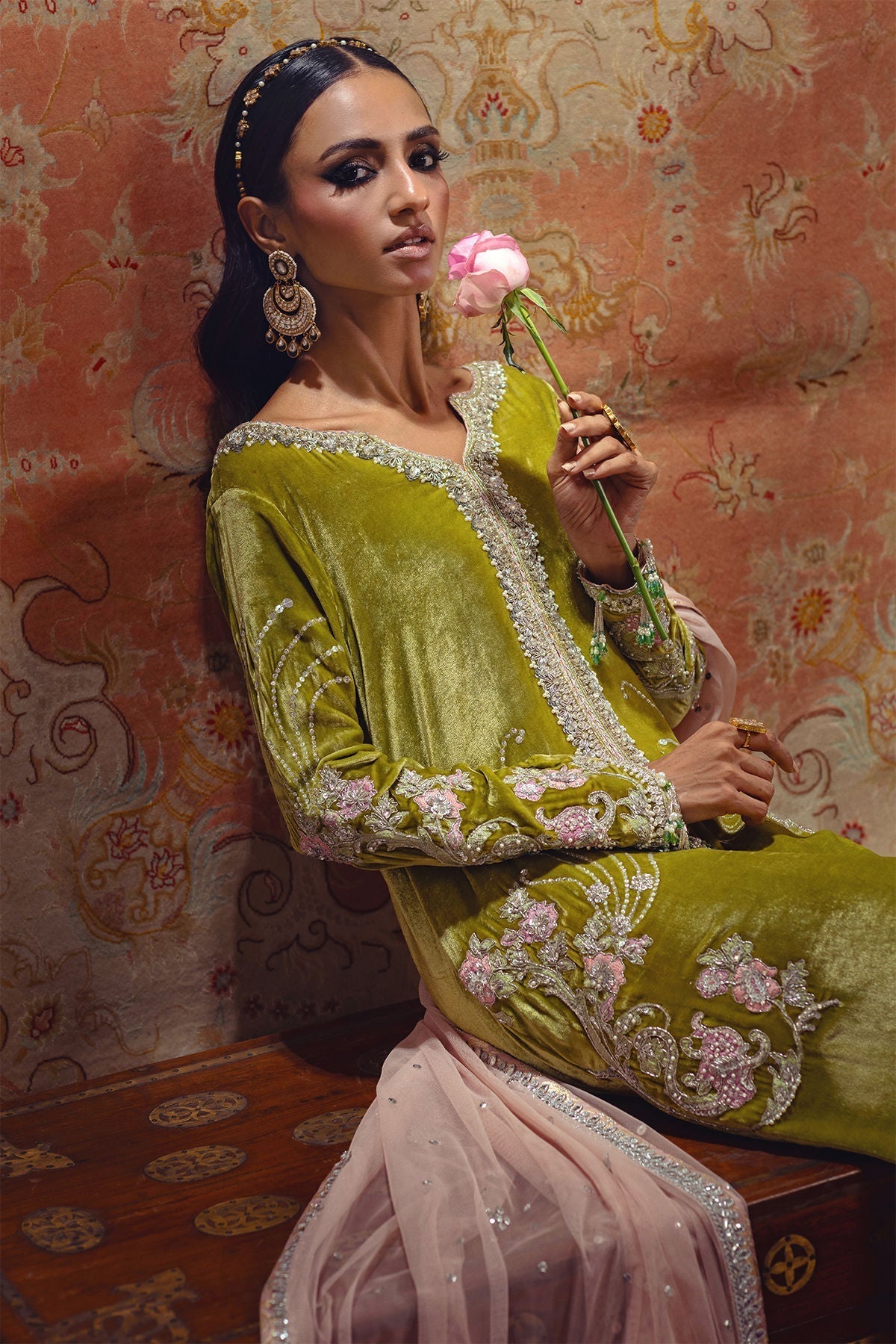 Annus Abrar | Mirha Winter Velour | Aya - House Of Hania