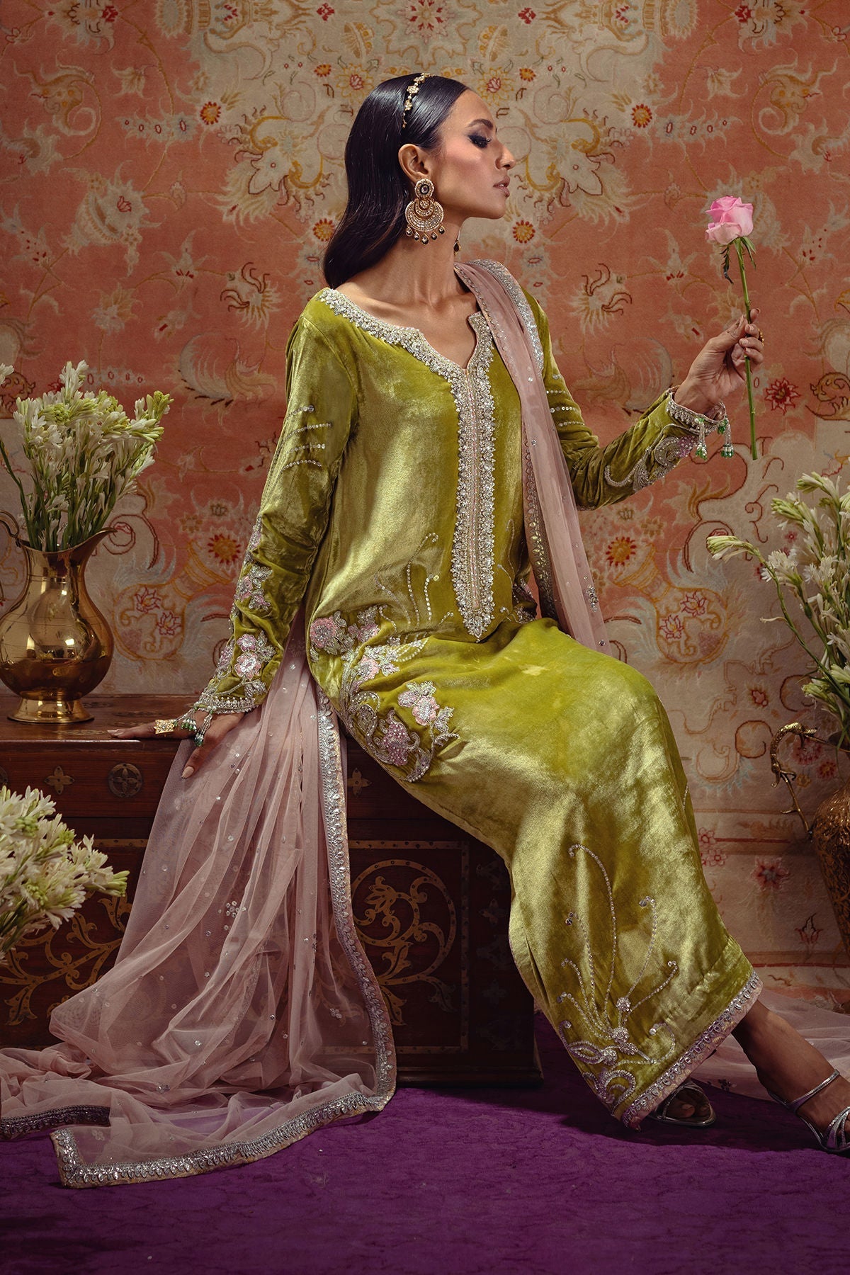 Annus Abrar | Mirha Winter Velour | Aya - House Of Hania