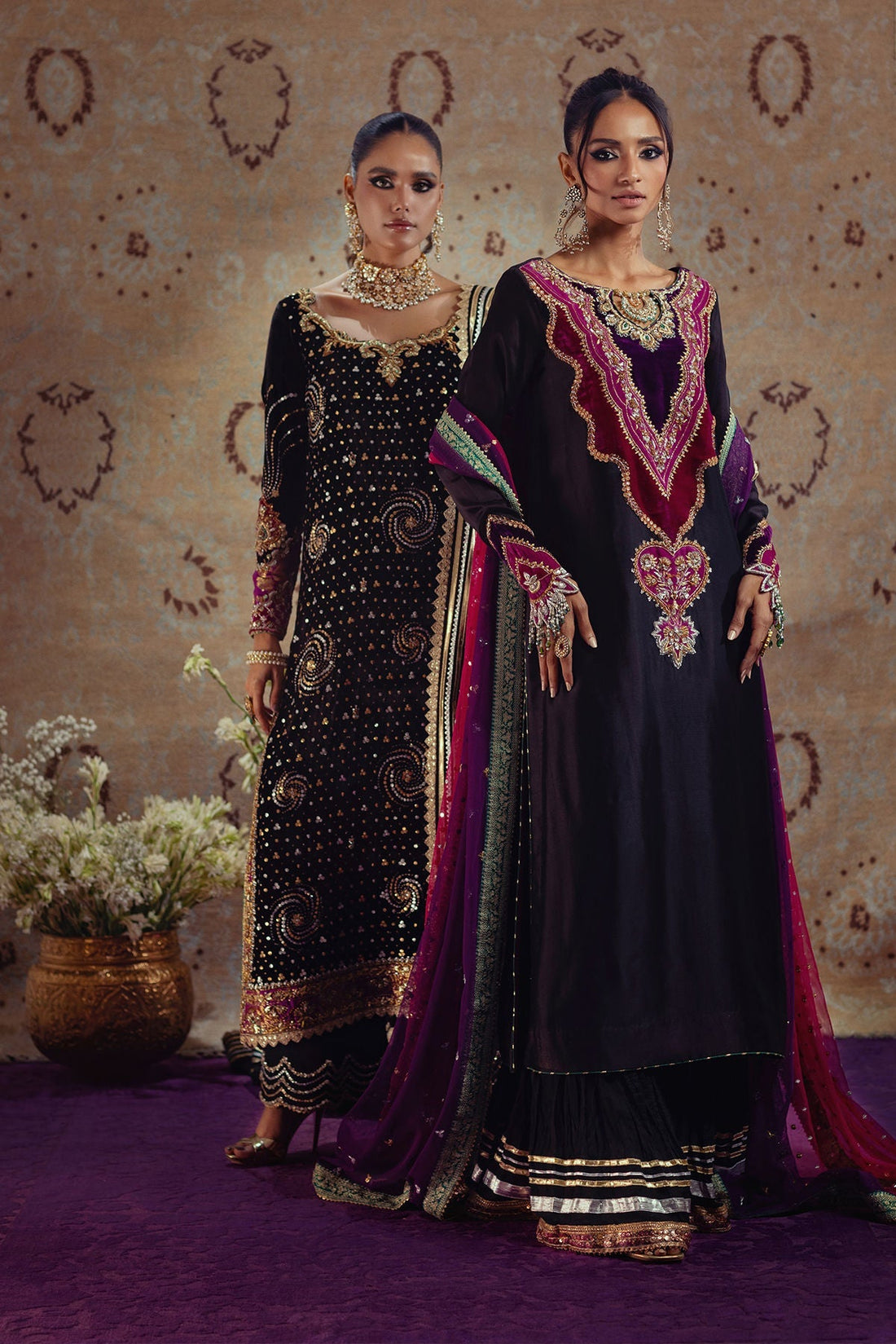 Annus Abrar | Mirha Winter Velour | Badia - House Of Hania