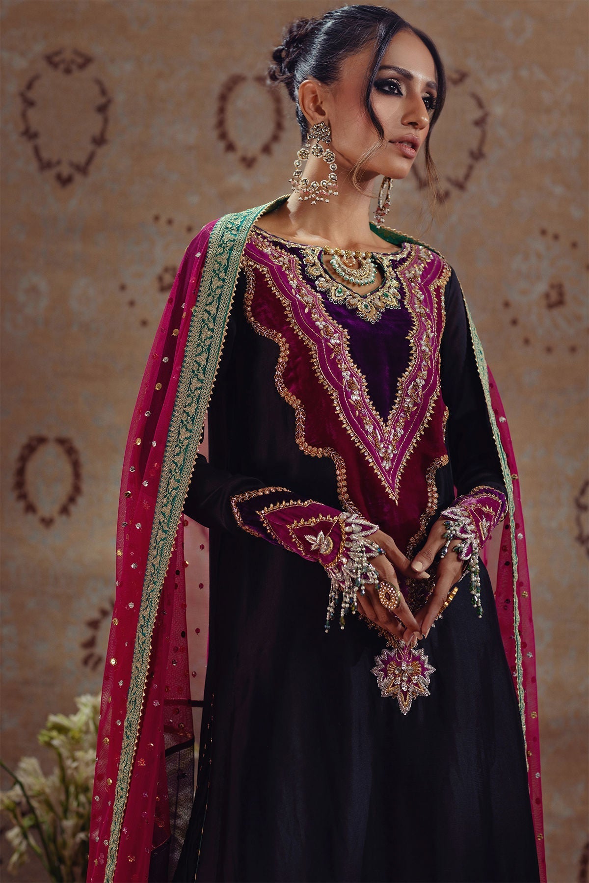 Annus Abrar | Mirha Winter Velour | Badia - House Of Hania