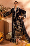 Annus Abrar | Mirha Winter Velour | Bareeza (Shirt, Pants and Dupatta) - House Of Hania