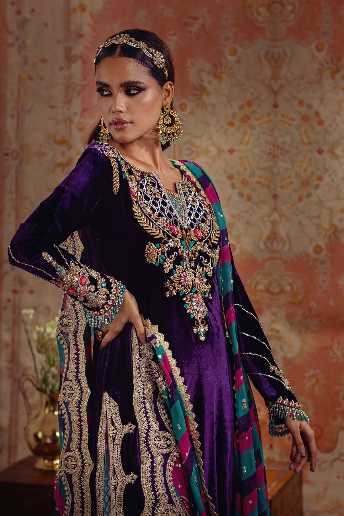 Annus Abrar | Mirha Winter Velour | Dalia - House Of Hania