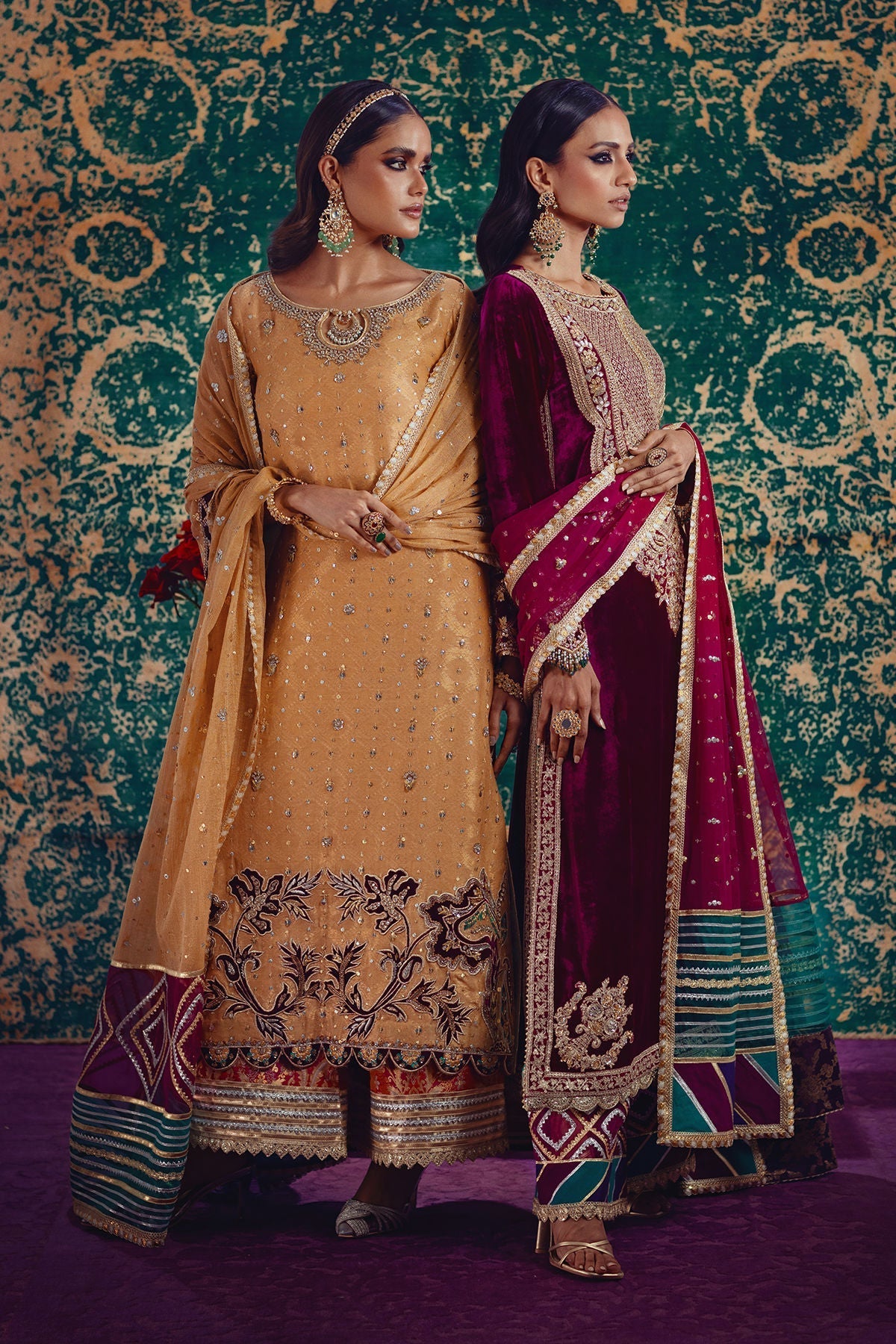Annus Abrar | Mirha Winter Velour | Ezra - House Of Hania