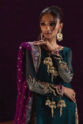 Annus Abrar | Mirha Winter Velour | Lila - House Of Hania