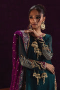 Annus Abrar | Mirha Winter Velour | Lila - House Of Hania