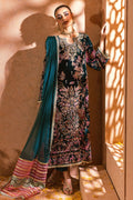 Annus Abrar | Mirha Winter Velour | Nerali (Shirt and Pants) - House Of Hania
