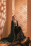 Annus Abrar | Mirha Winter Velour | Nirma Kalidar (Kalidar, Pants and Dupatta) - House Of Hania